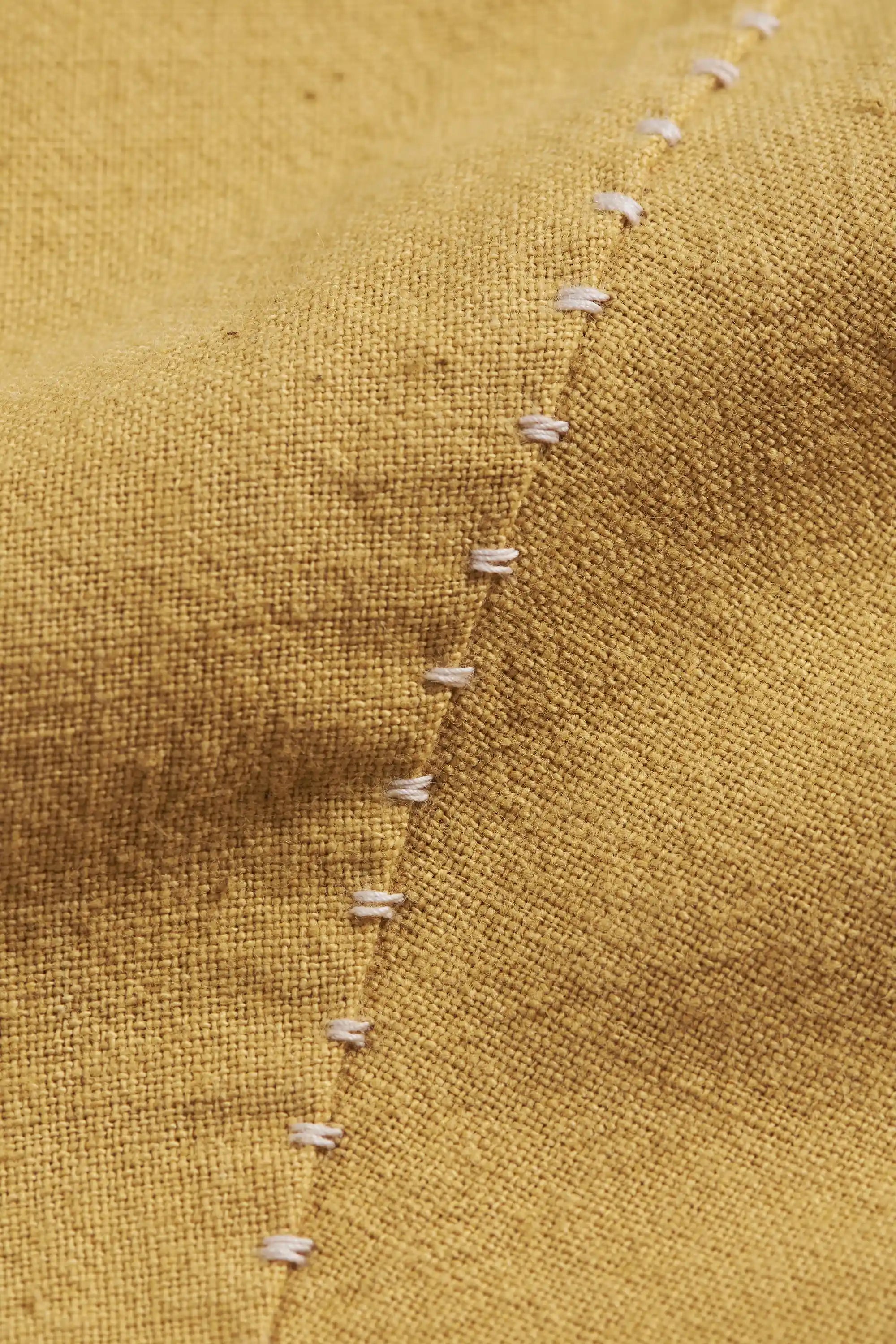 Close-up of fabric with hand detailing