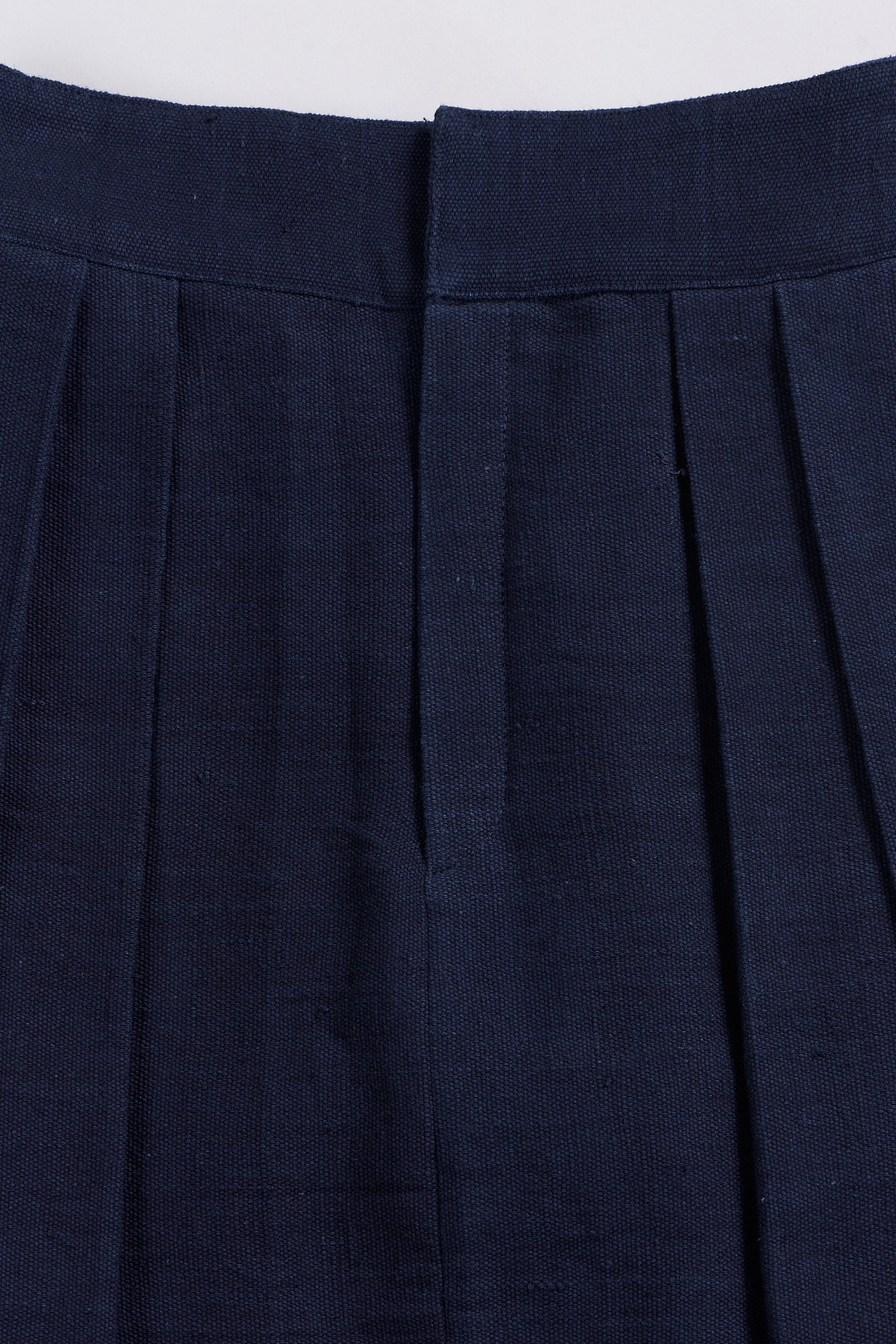 Flared Skirt in Natural Indigo