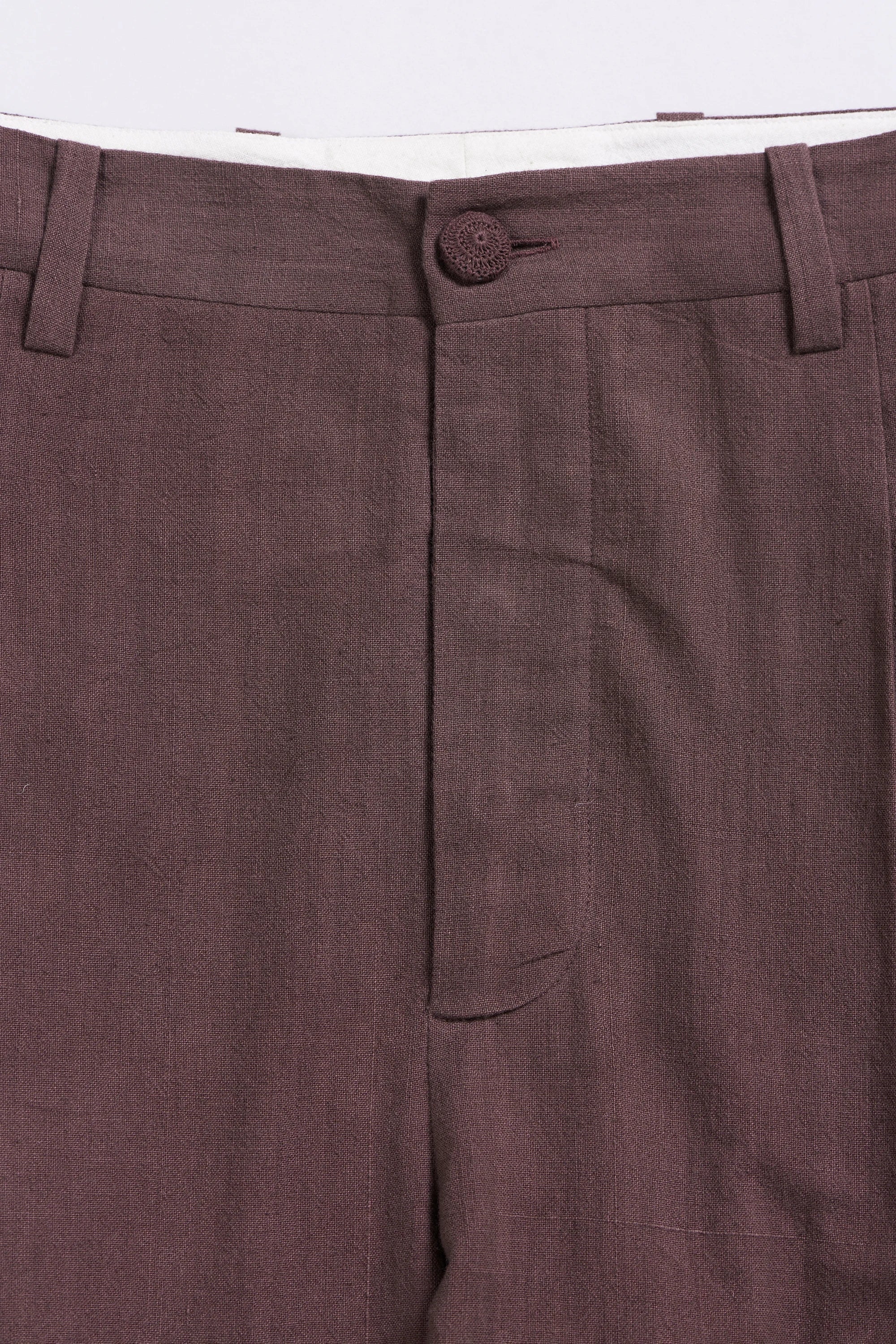 Cotton Trousers in Burnt Umber