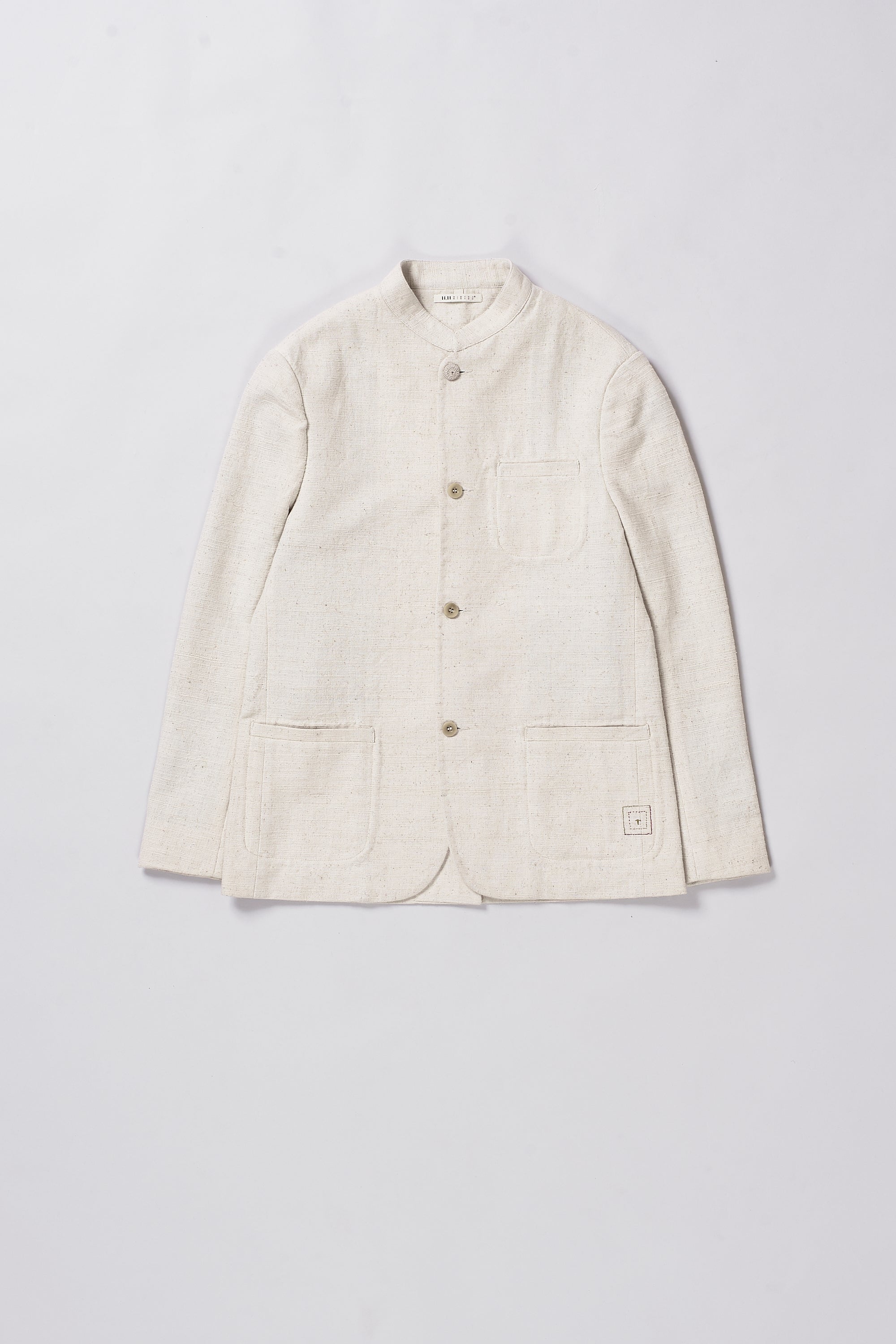 ECRU SLIM FIT ORGANIC COTTON JACKET