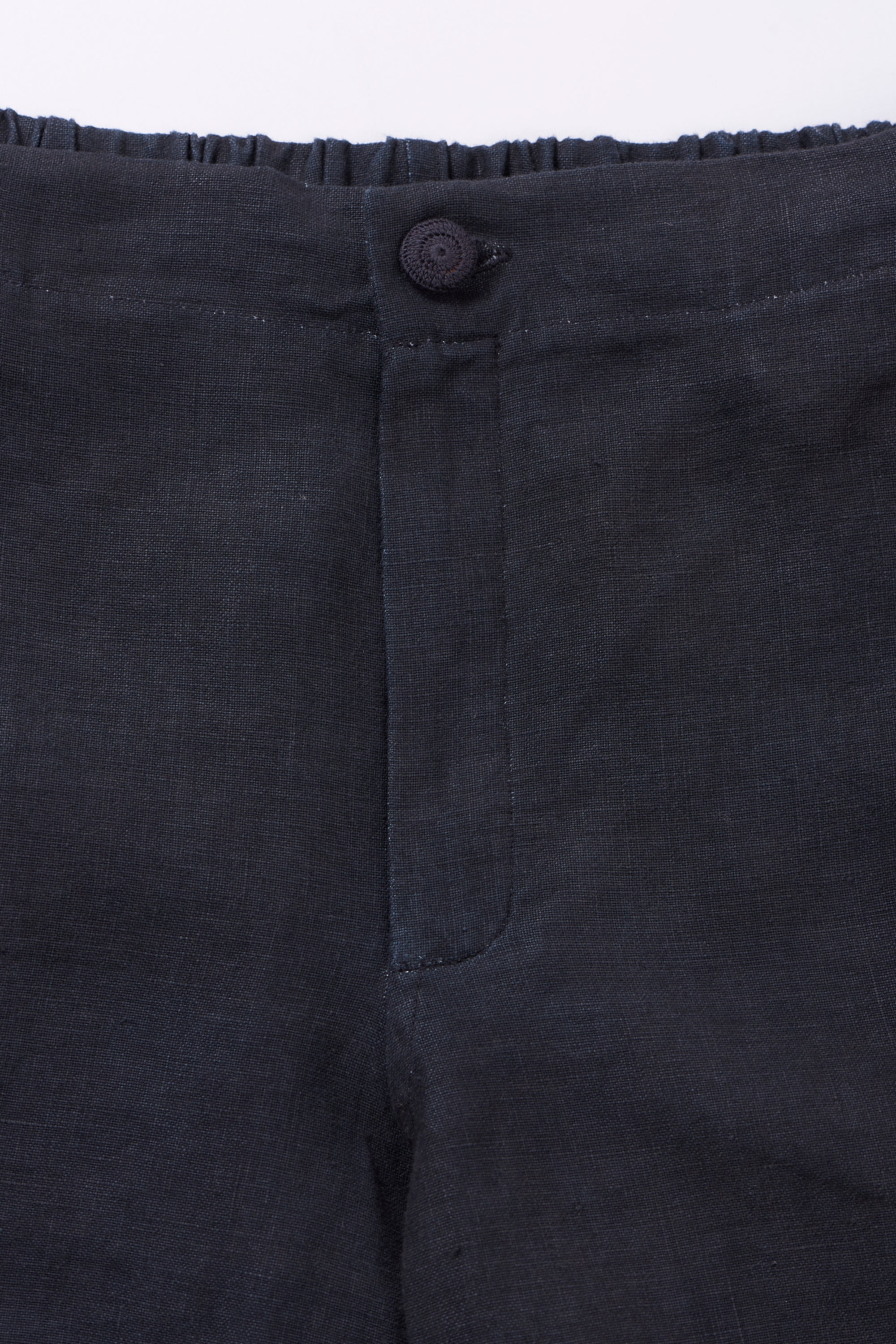 LINEN STRAIGHT FIT TROUSERS