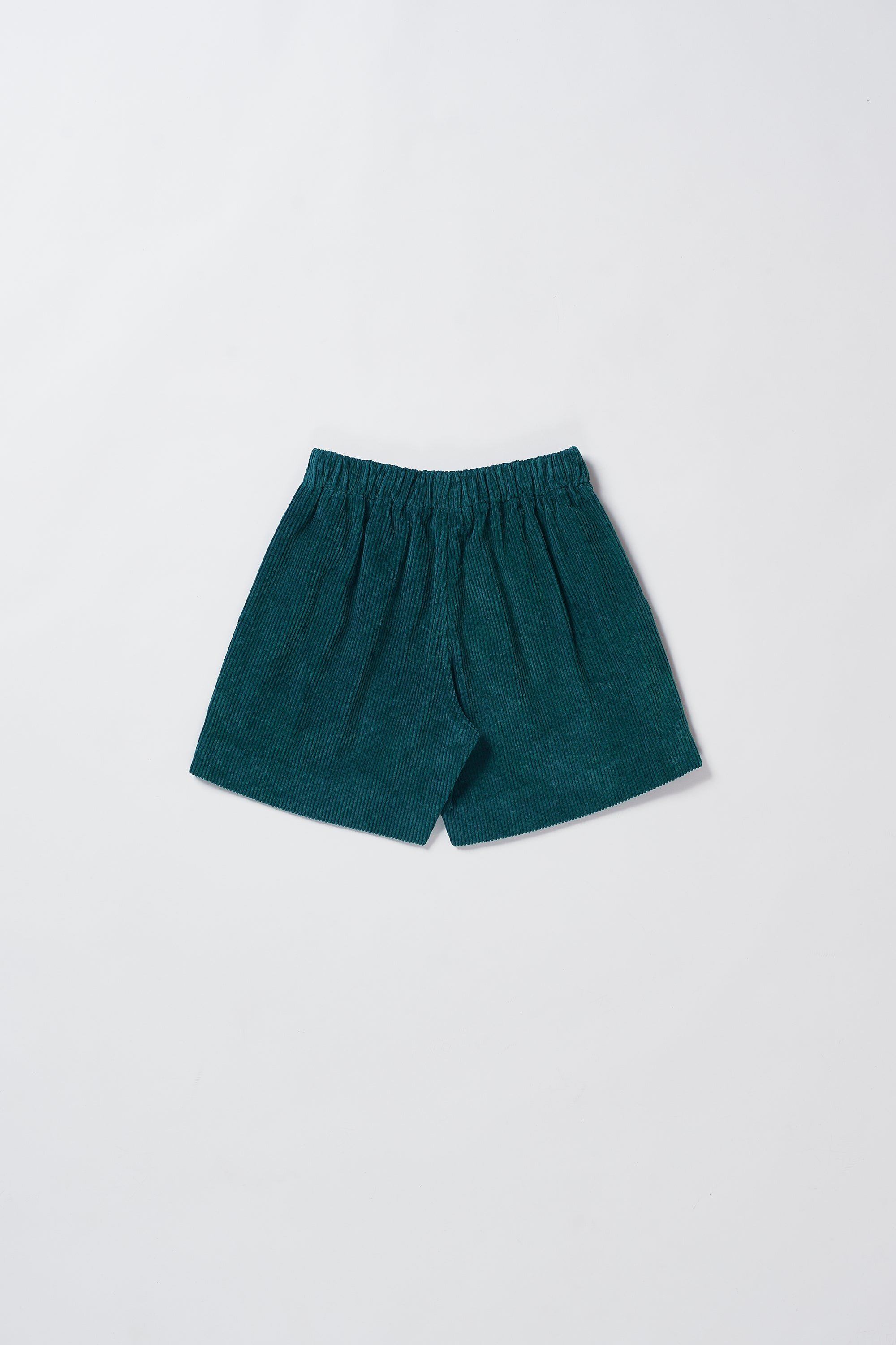 BOTTLE GREEN CORDUROY UNISEX SHORTS