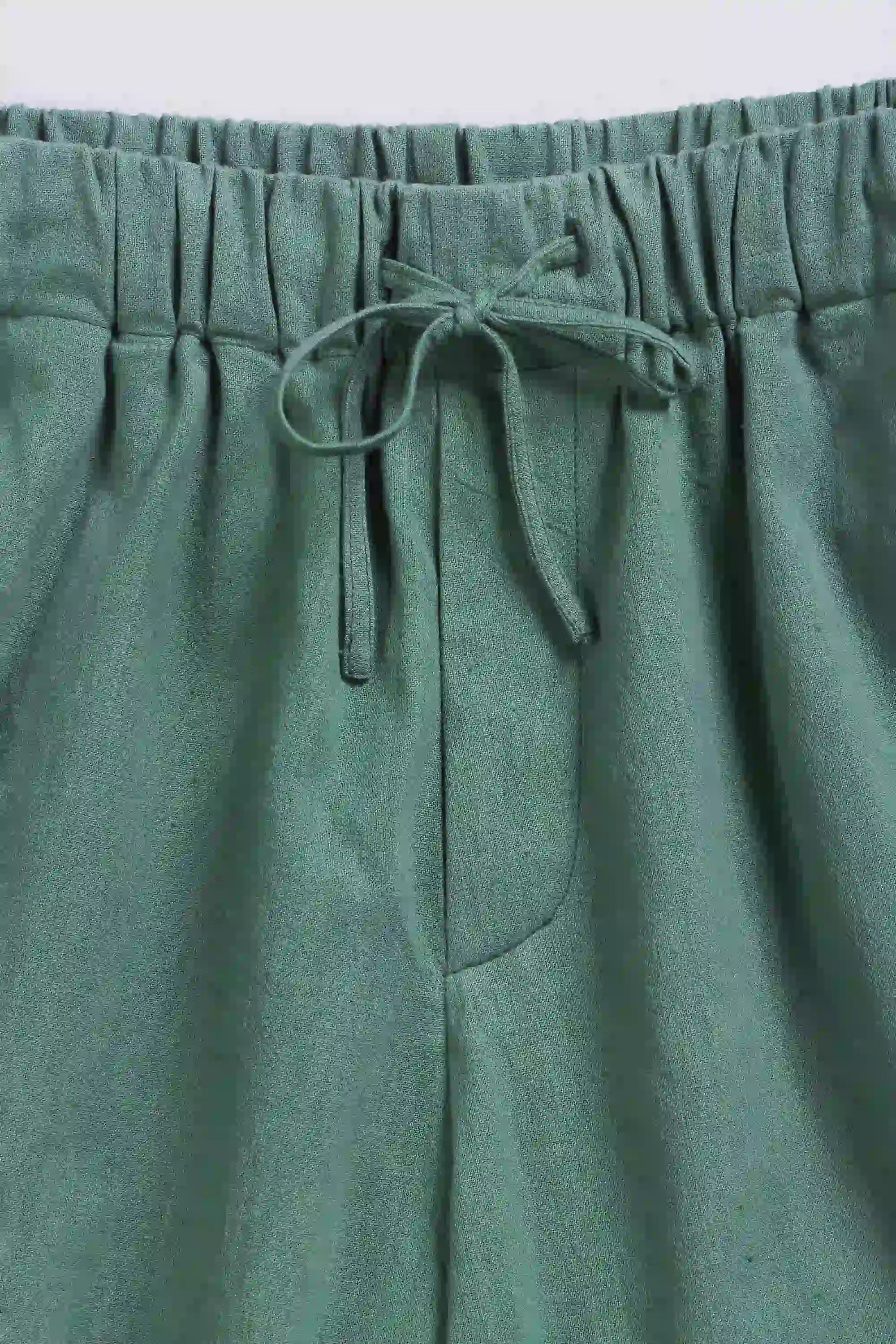 Fabric close-up with drawstring