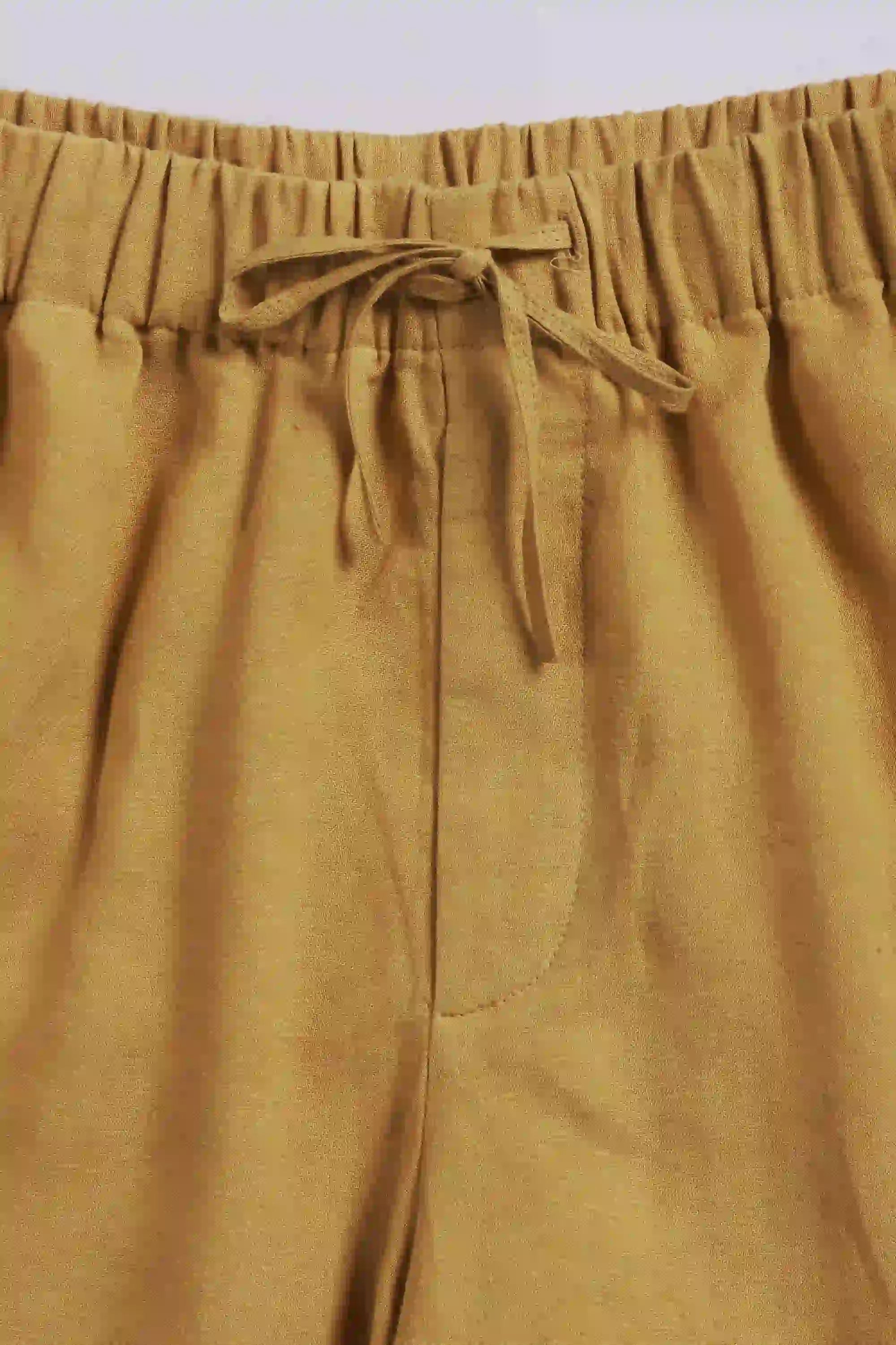 Fabric close-up with drawstring