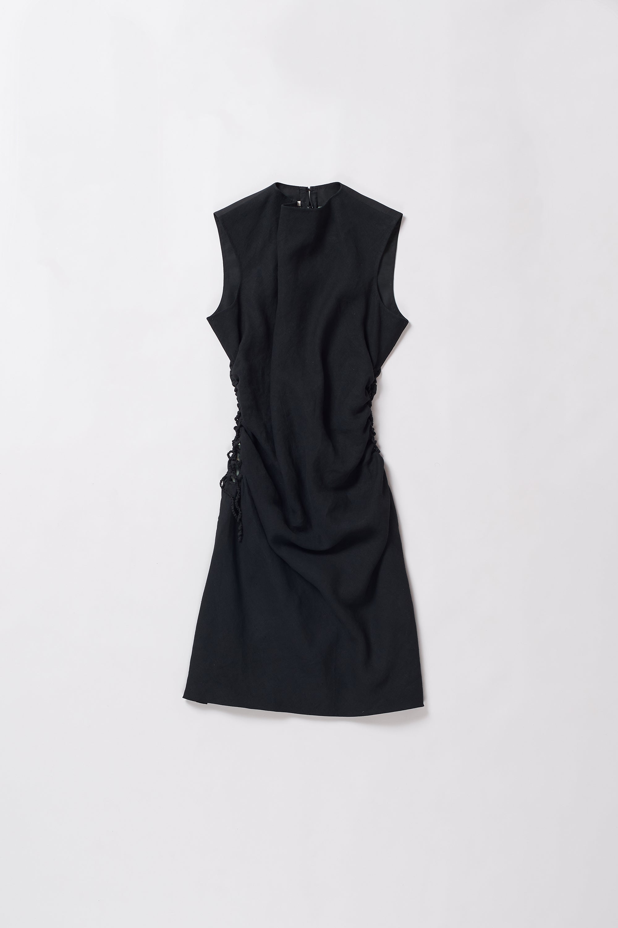 SILK SIDE TIE UP DRESS