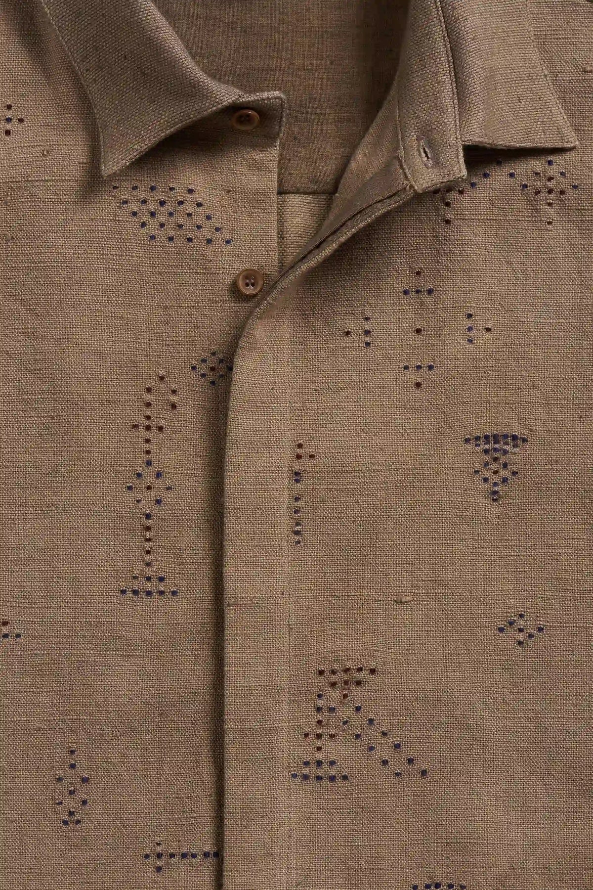 Statement Tangaliya Shirt in Filter Coffee