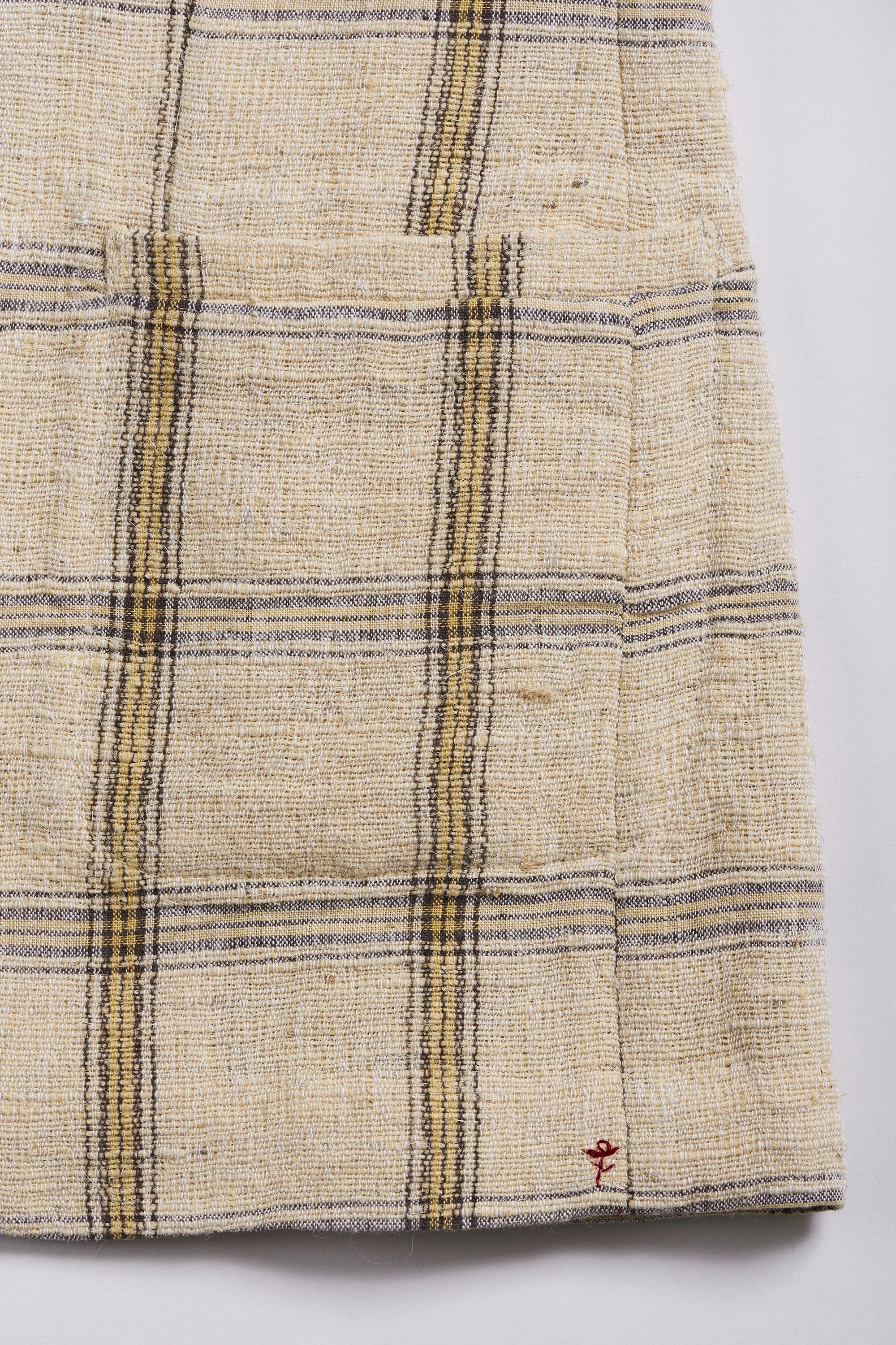 Close-up of a checkered fabric