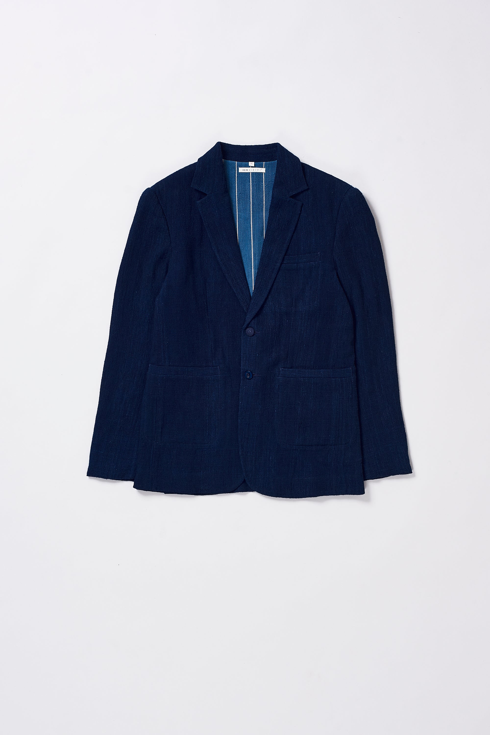 COTTON JACKET IN NATURAL INDIGO