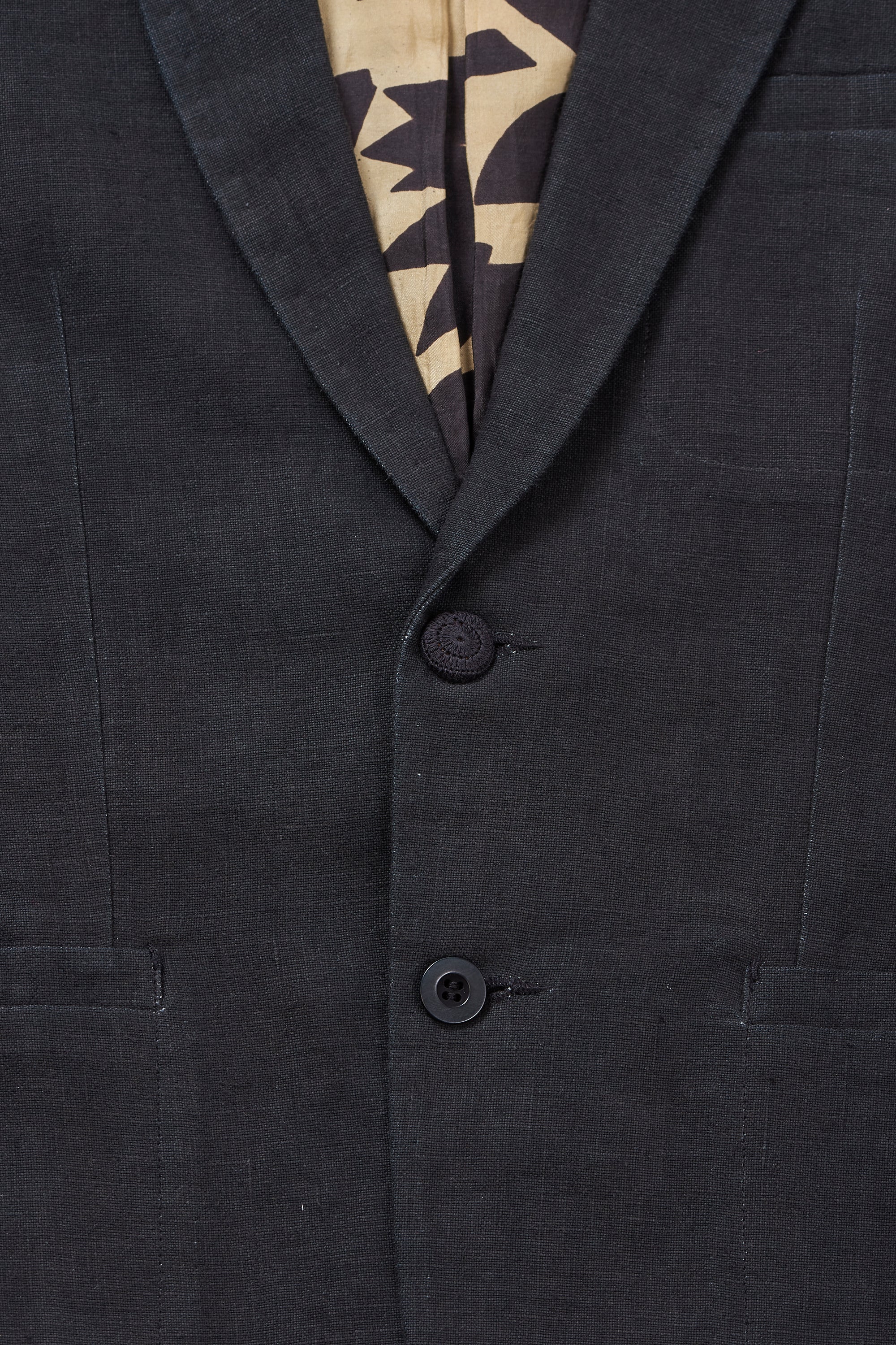 Linen Jacket in Black