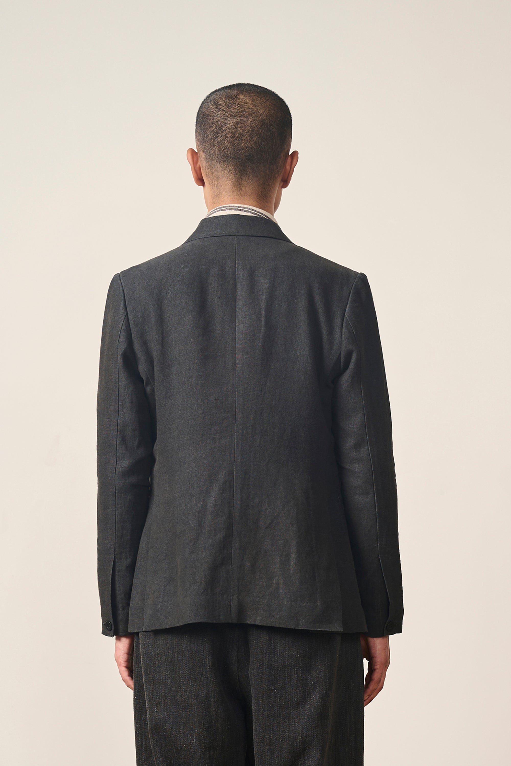 Linen Jacket in Black