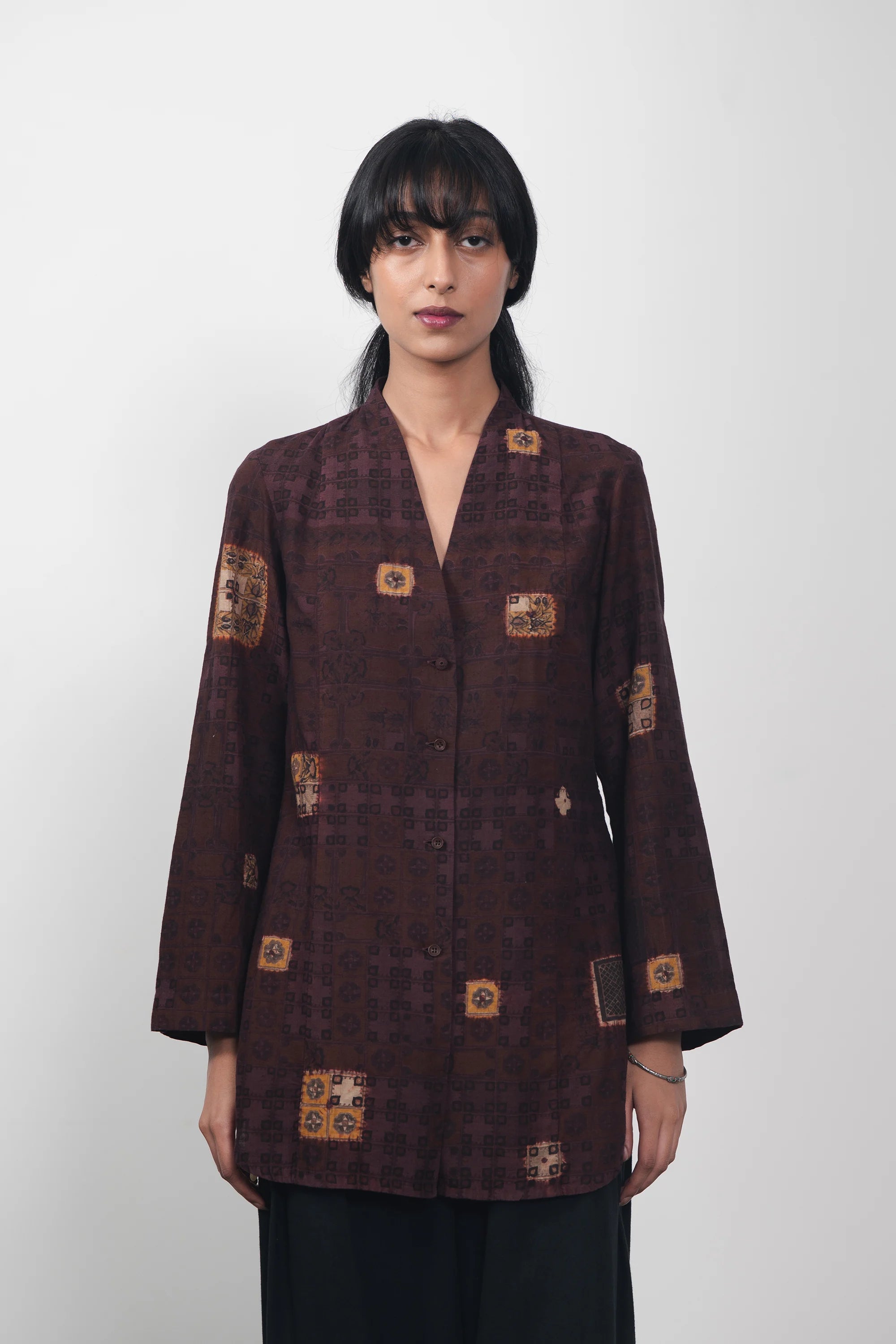 Chettinad Inspired Tunic with Shibori
