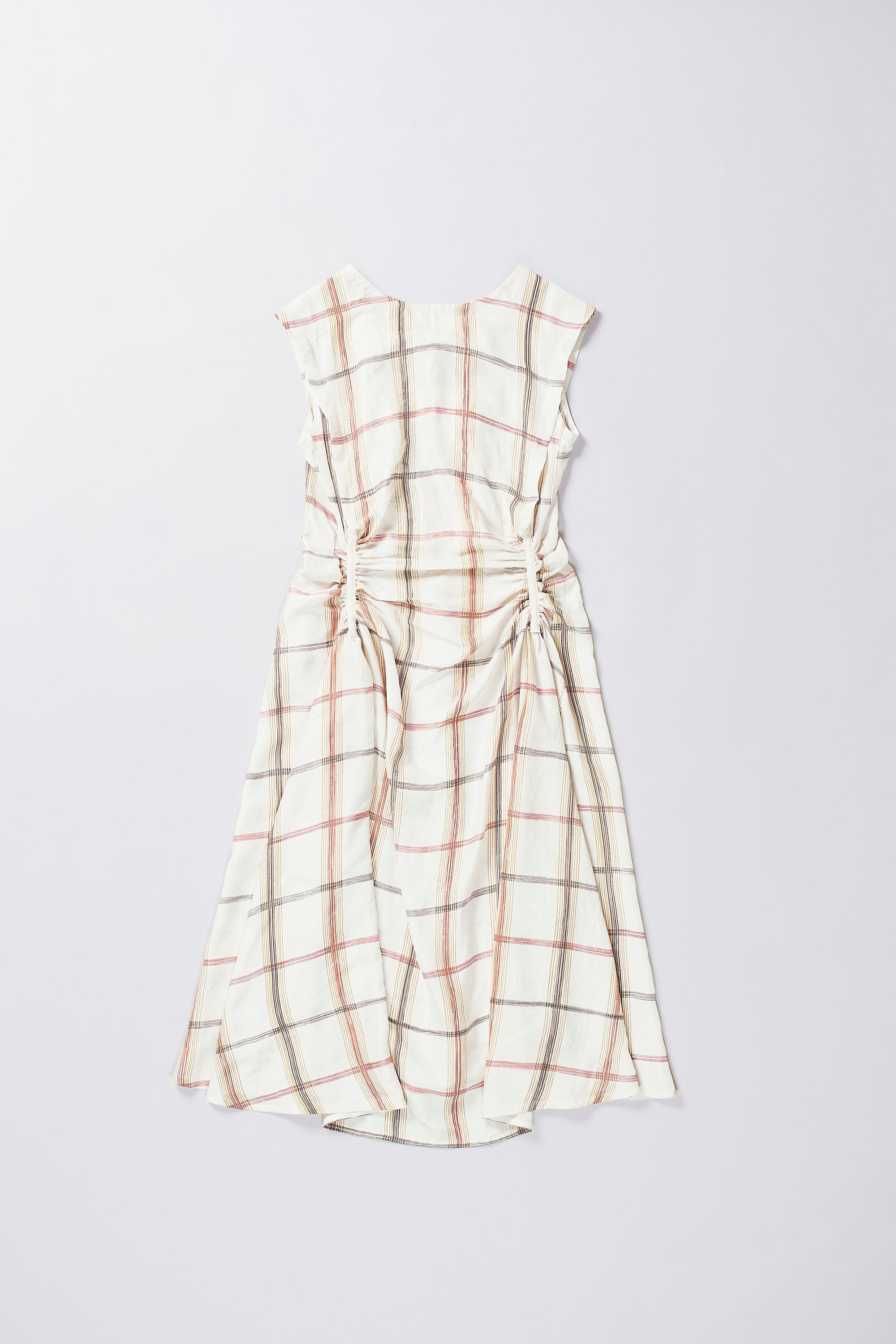 SLEEVELESS RUCHED DRESS