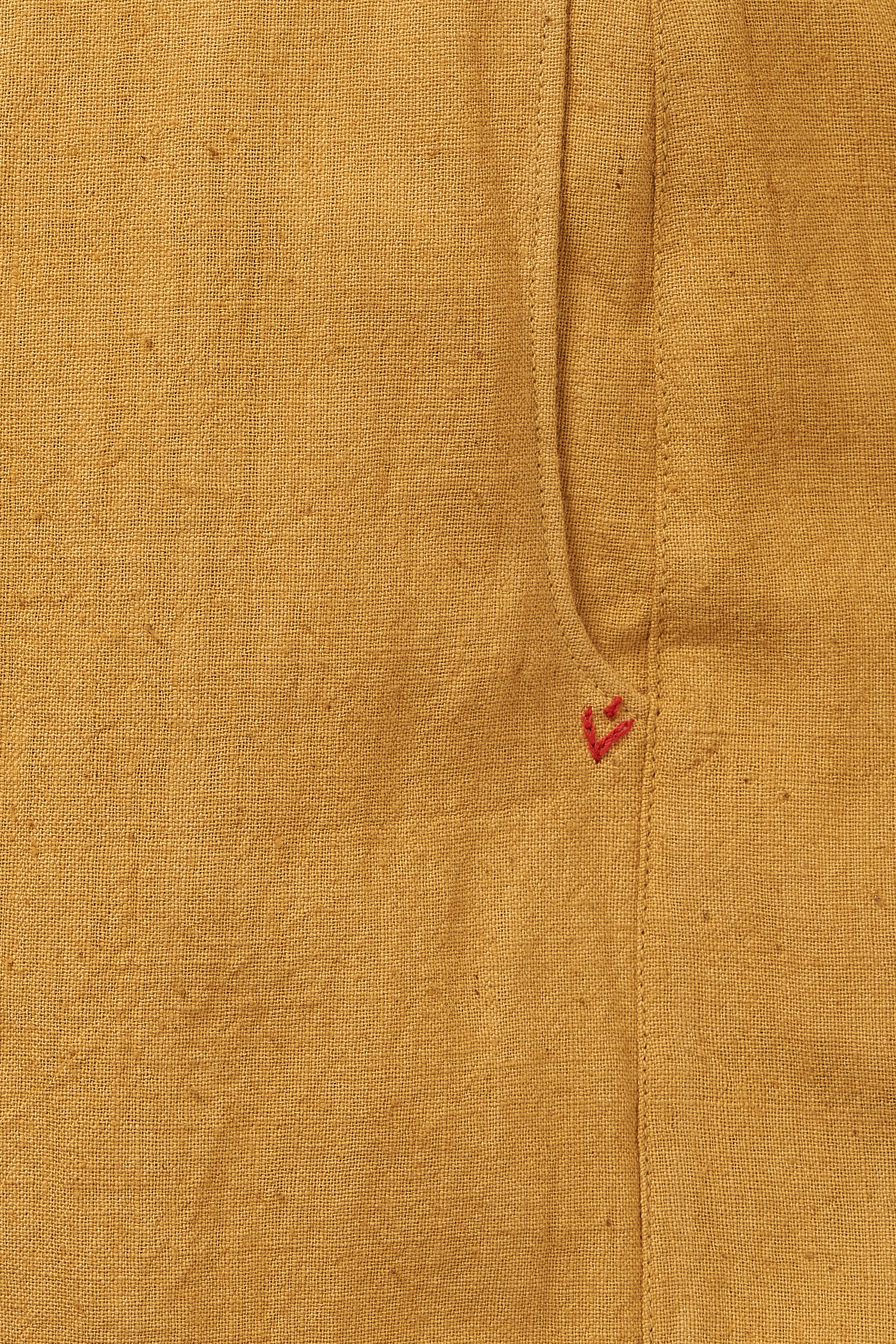 OVERLAP PLEAT TROUSERS IN MUSTARD YELLOW