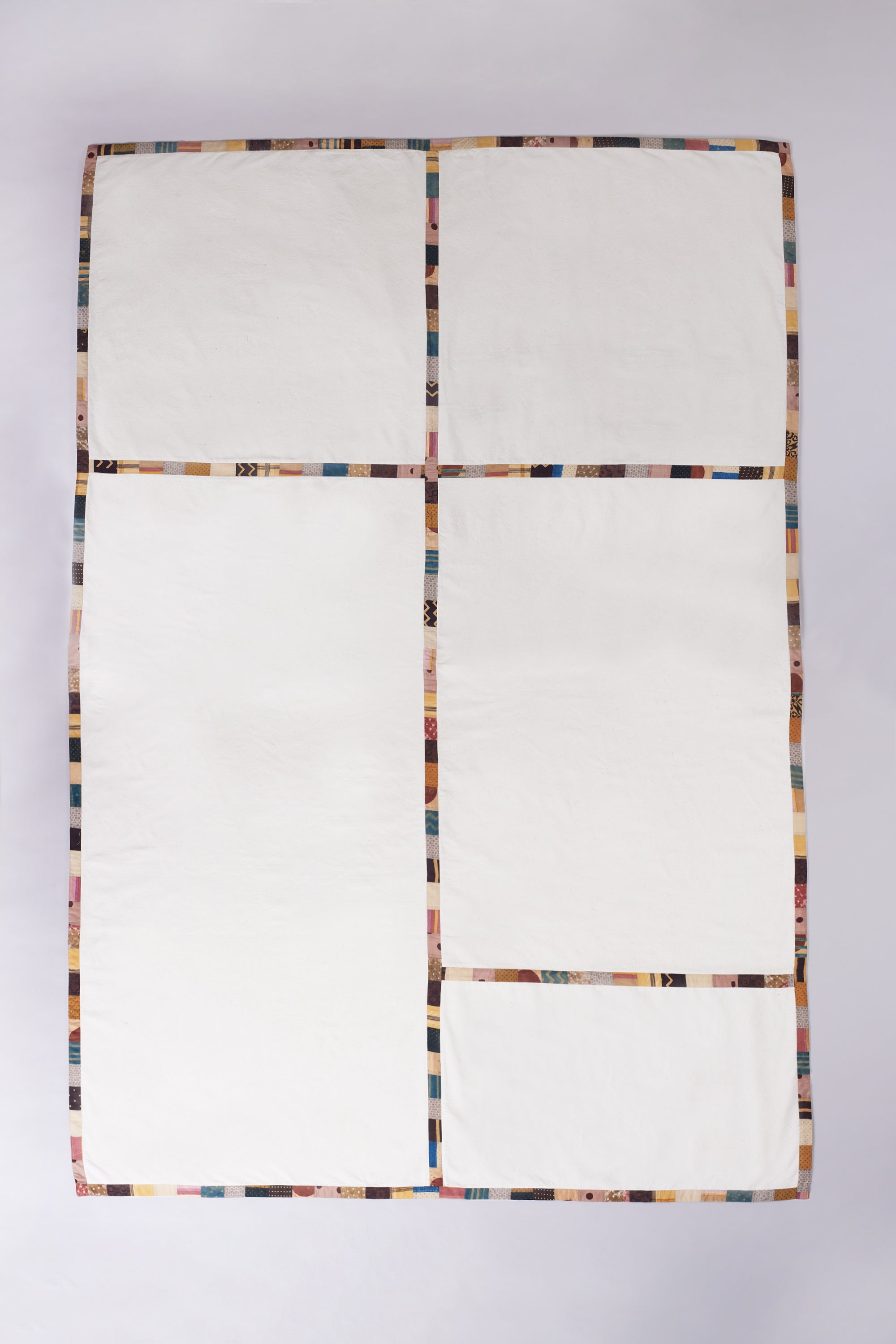 Ecru Table Cloth with Kantha