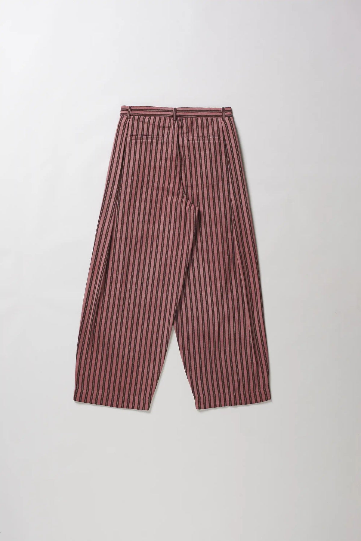Pleated Wide Leg Trousers in Dusky Mauve