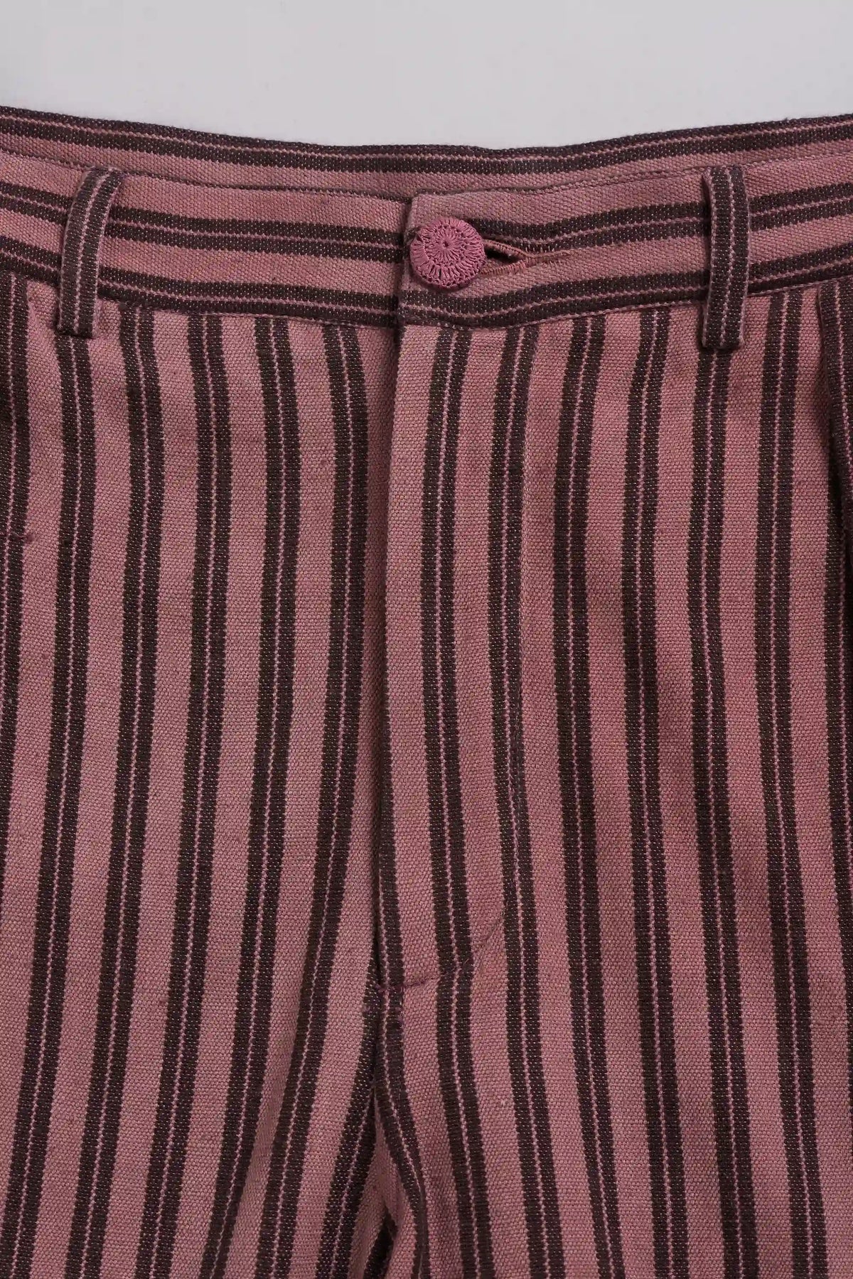 Wide Leg Pleated Trousers in Dusky Mauve