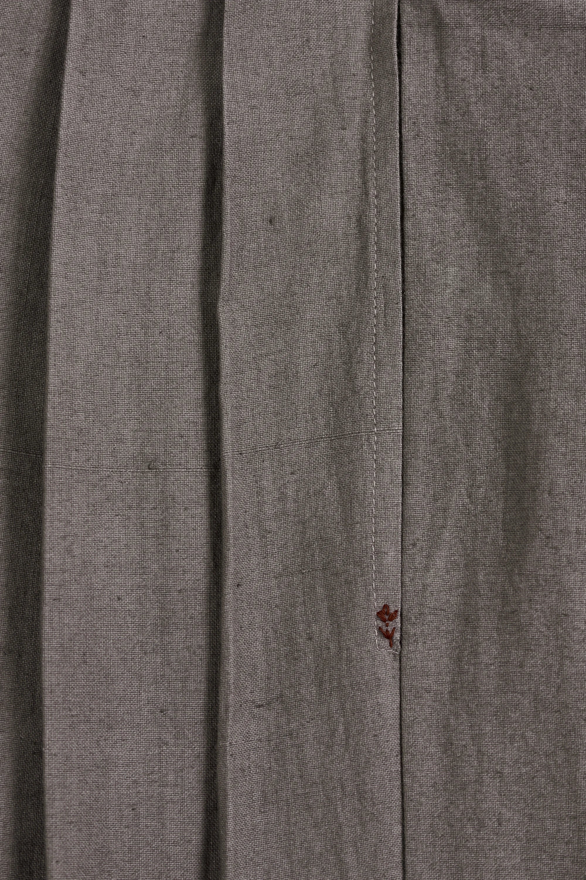 Ash Grey Pleated Shorts