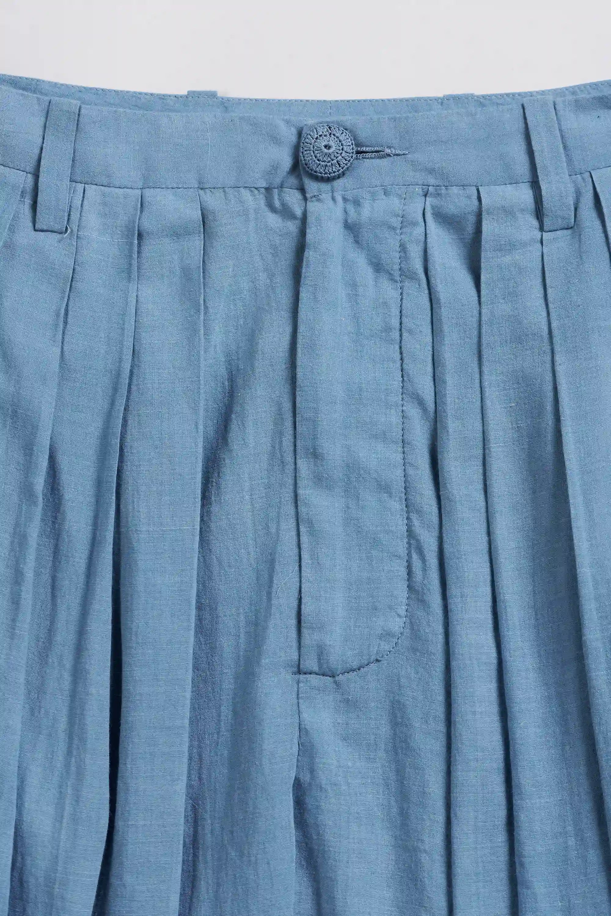 Fabric closeup with button