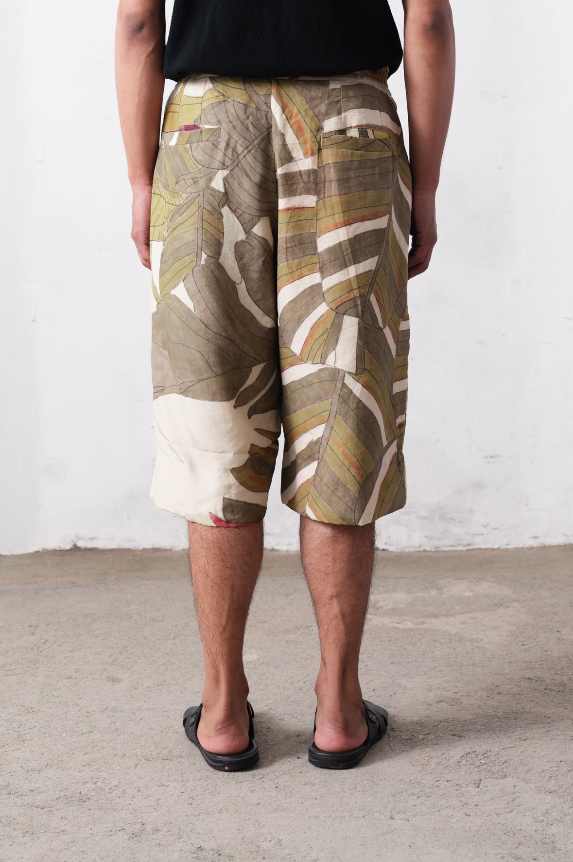 Tros Silk Handpainted Relaxed Pants