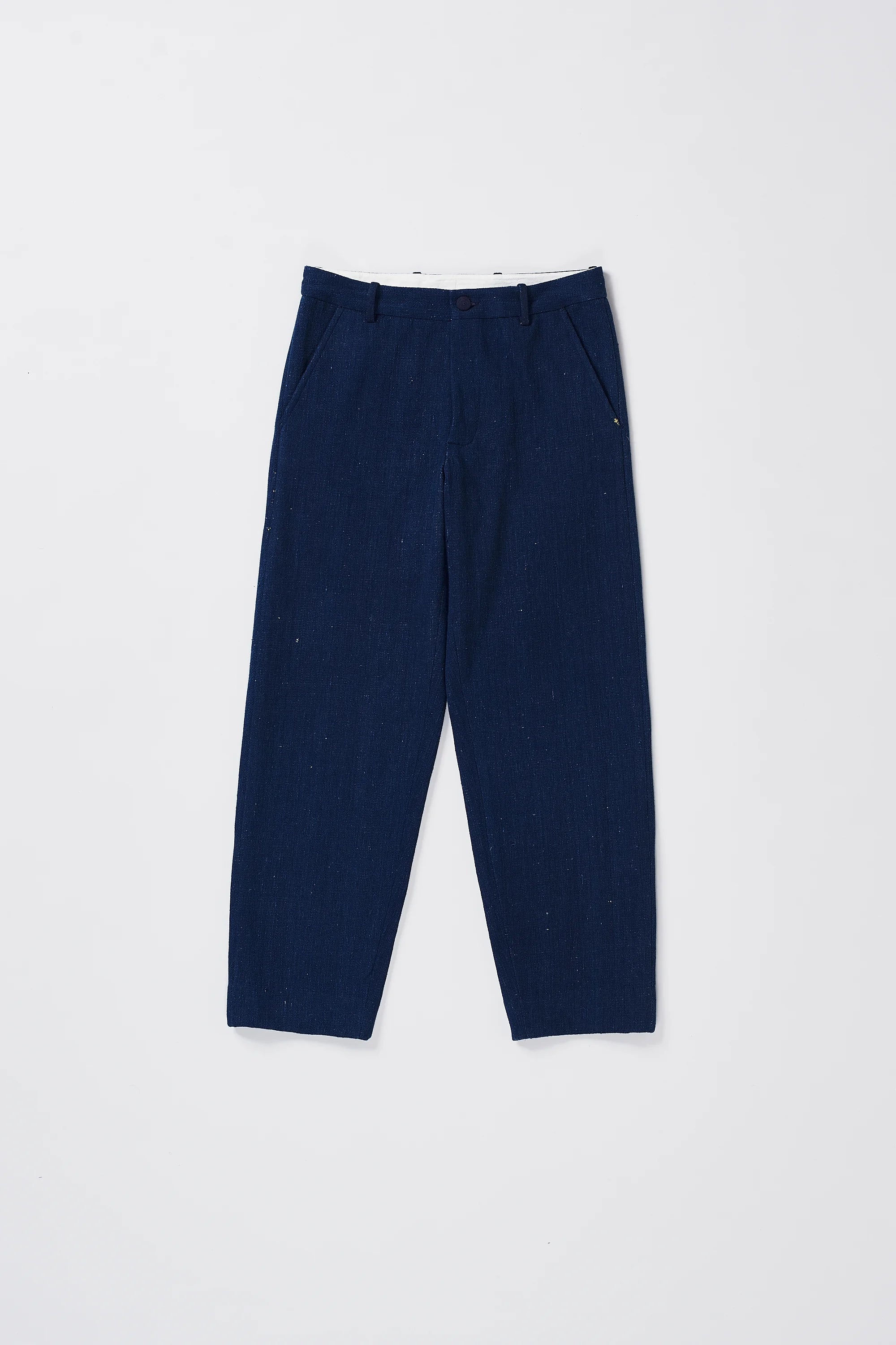 Handspun Cotton Denim Pant in Indigo