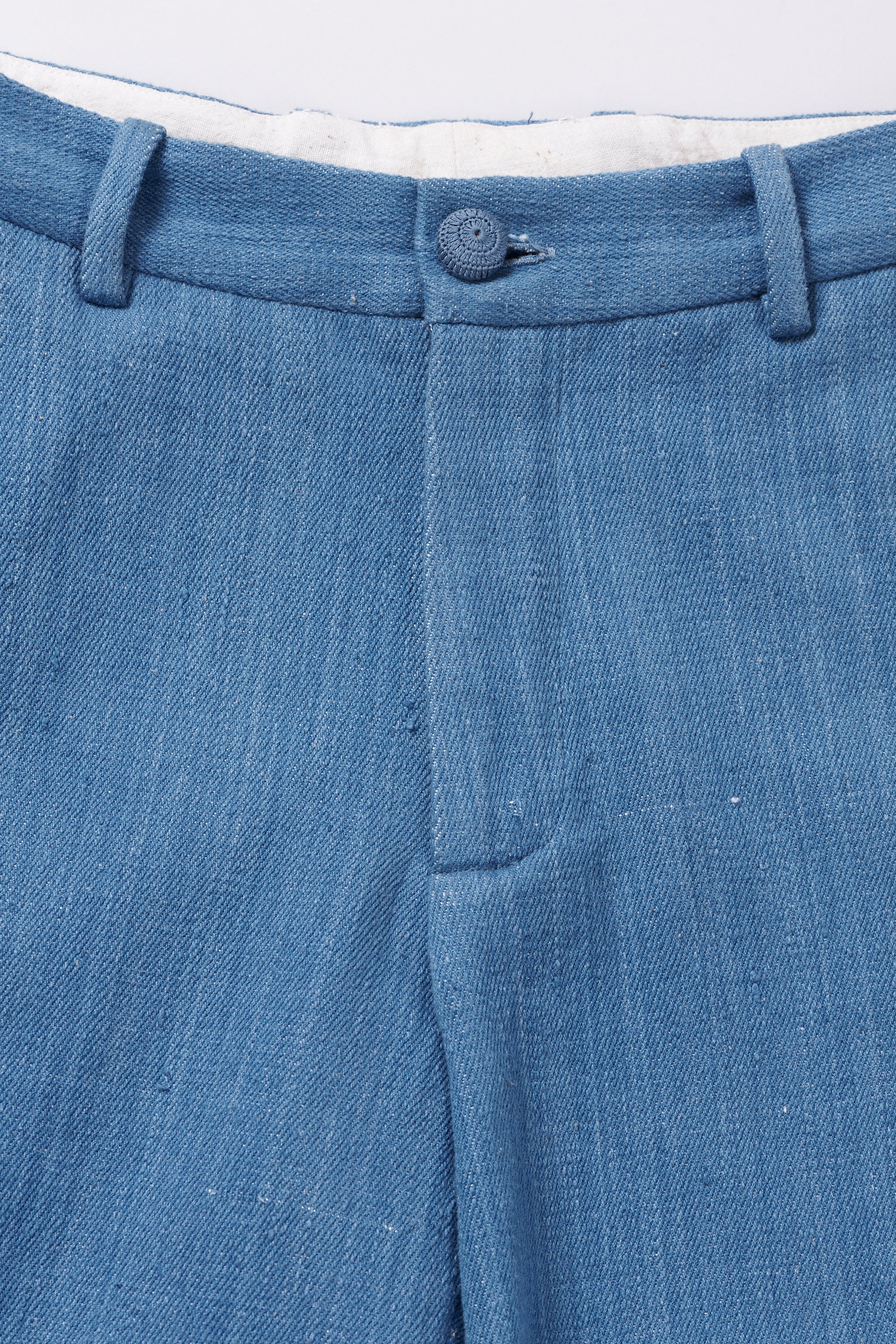LIGHT INDIGO HANDSPUN DENIM COTTON PANT