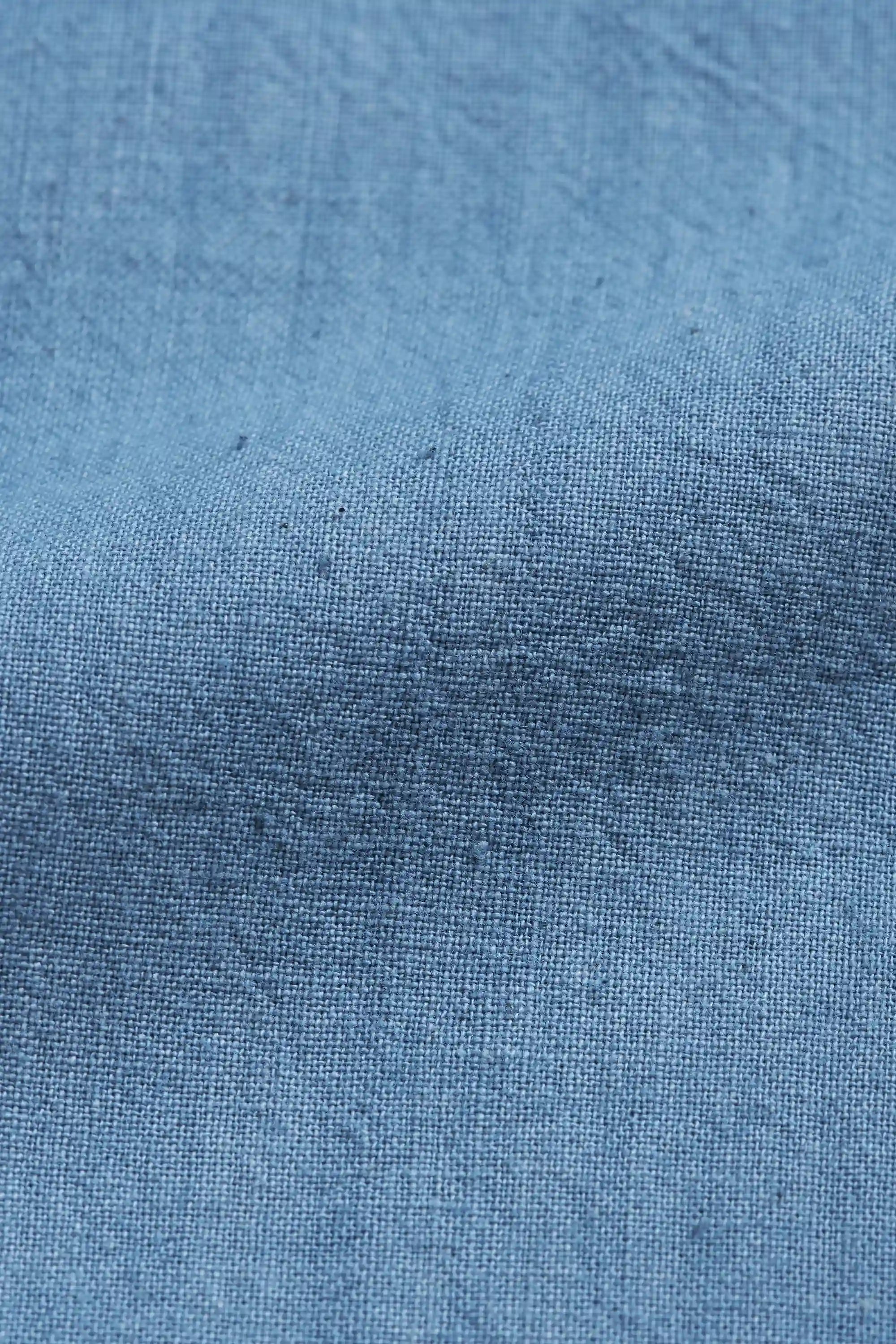 Close-up of blue fabric