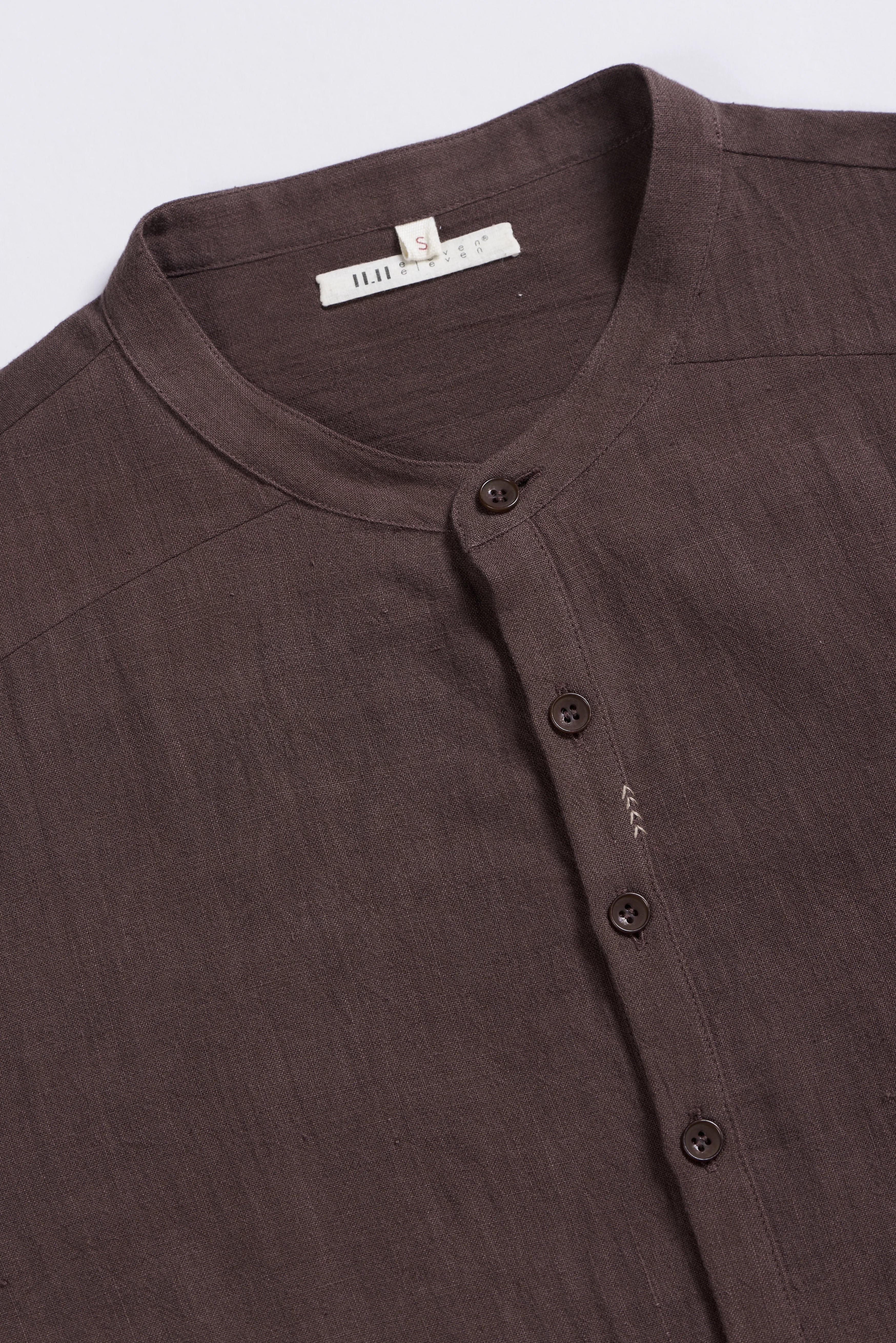 Shirt with Patch Pocket Burnt Umber