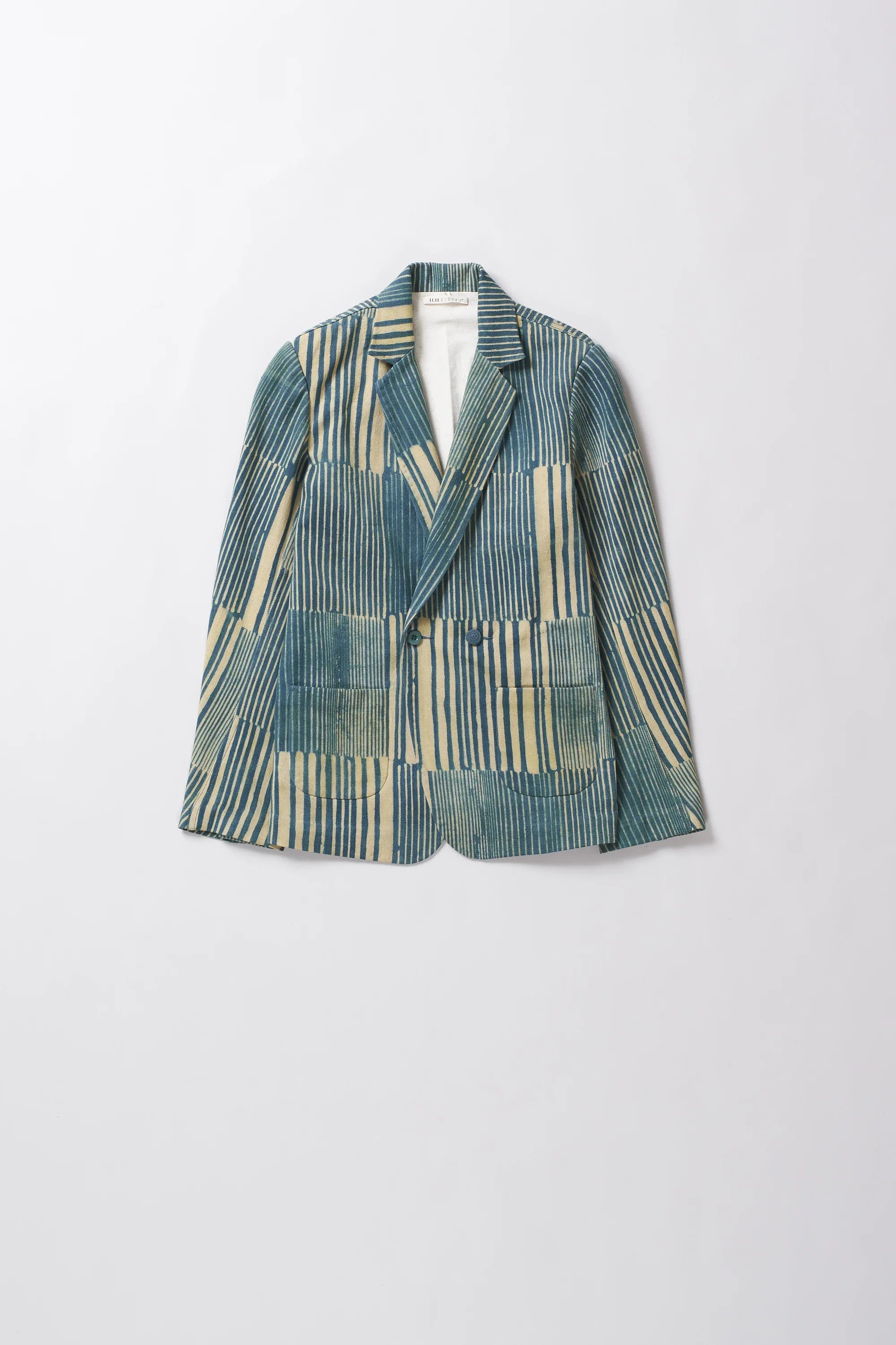 Teal Ajrakh Inspired Jacket