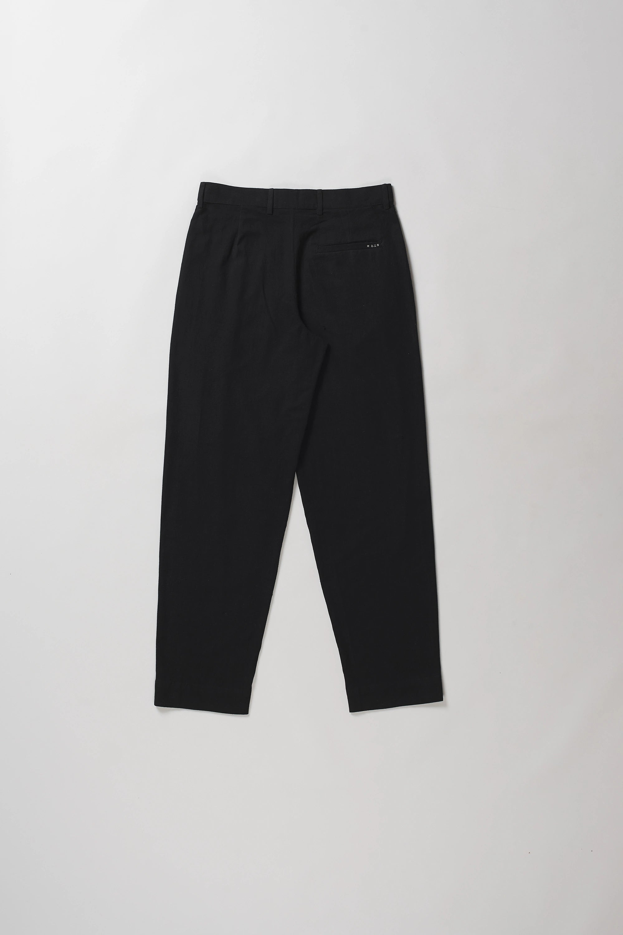 Back image of black cotton pant