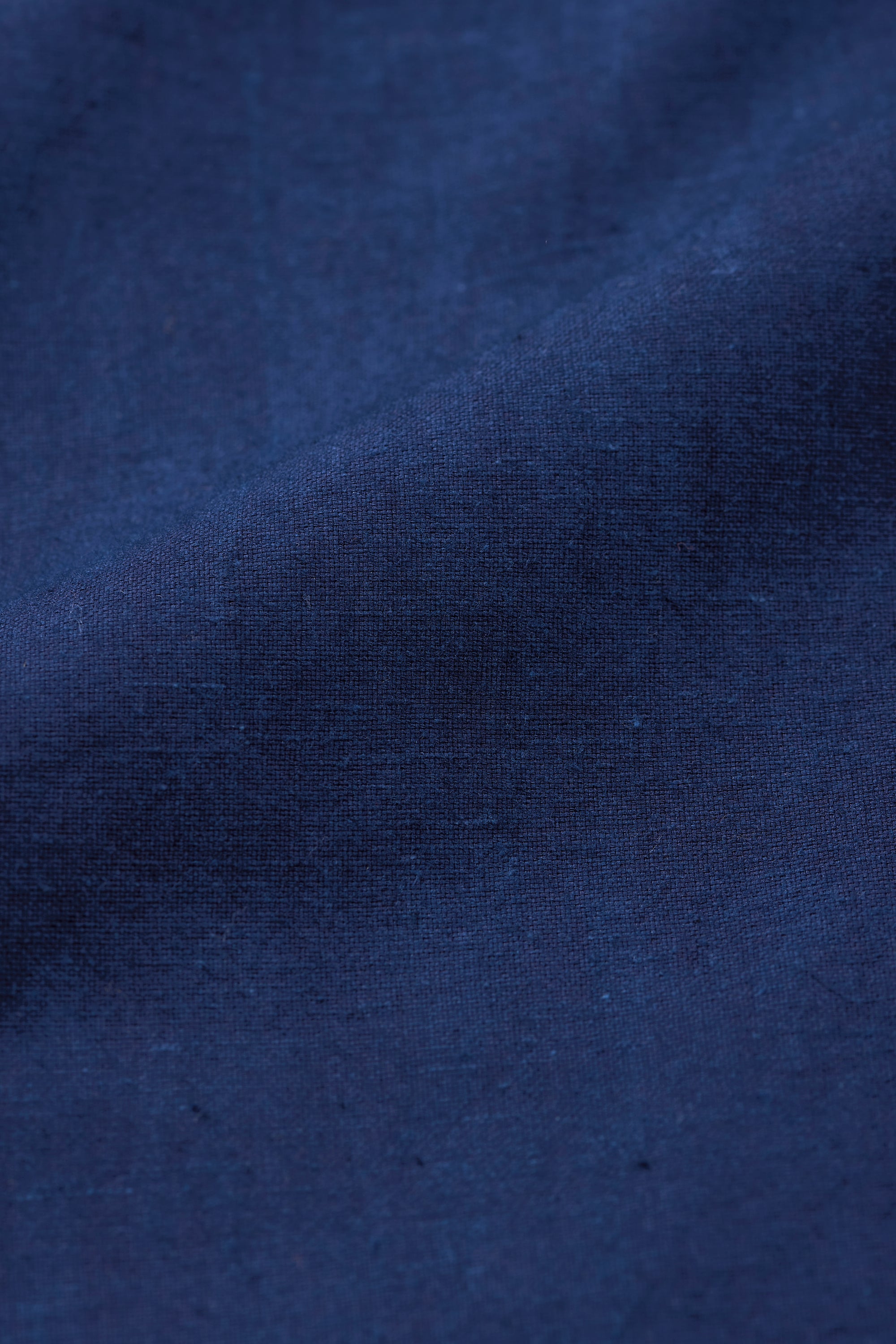 INDIGO BAND COLLAR SHIRT