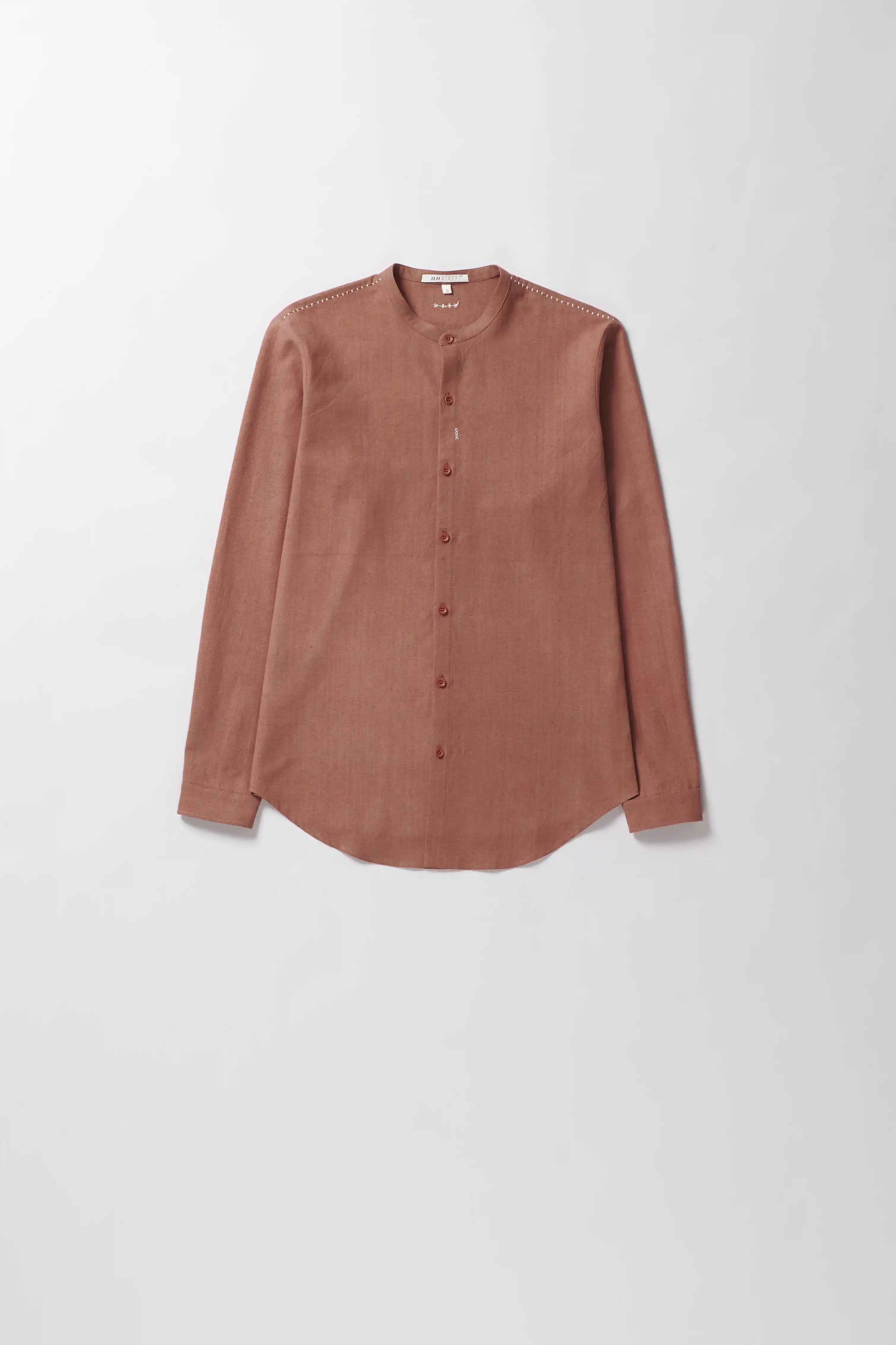 Orange rust men's shirt