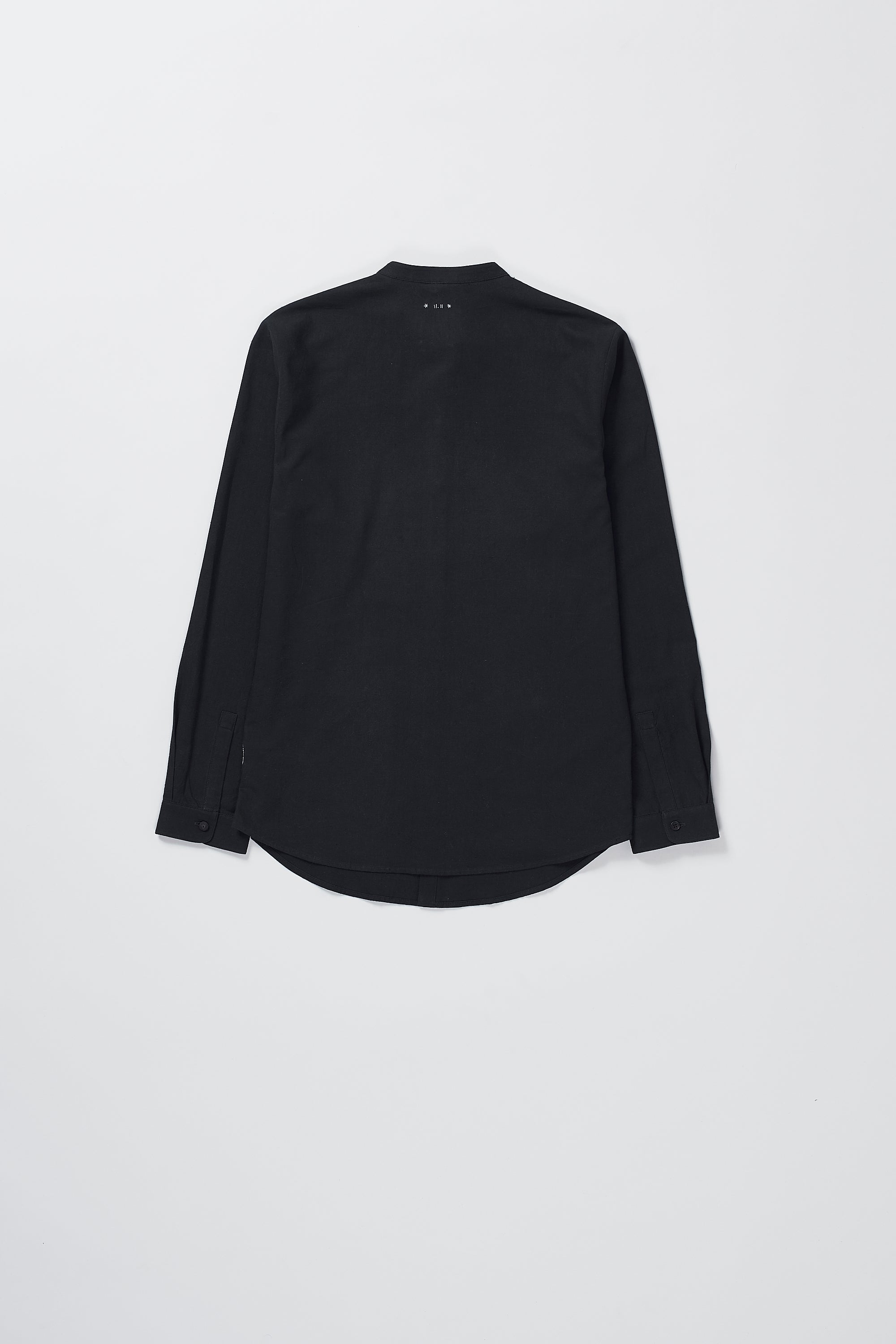 Black Band Collar Shirt