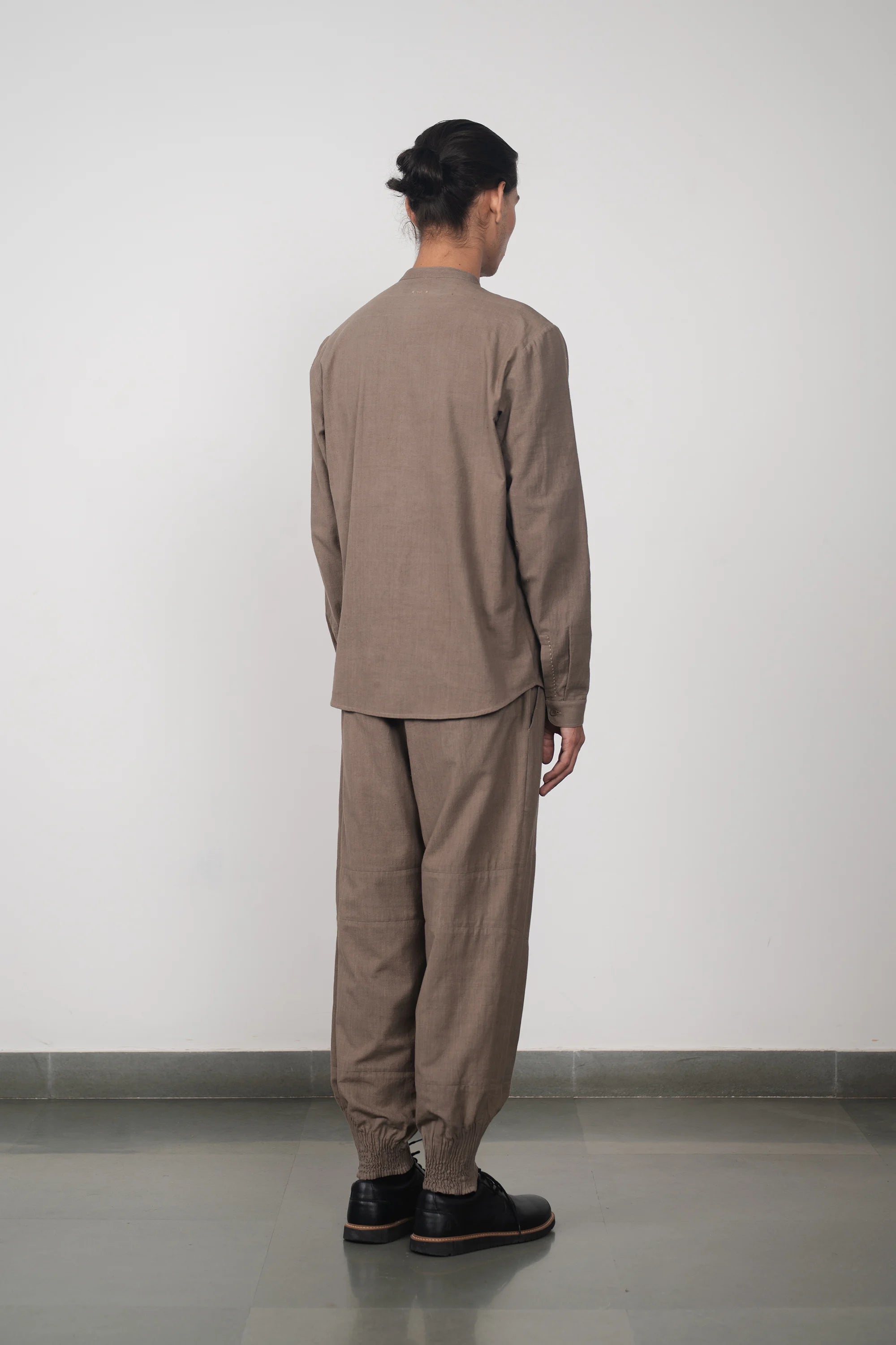 Ash Grey Collar Shirt