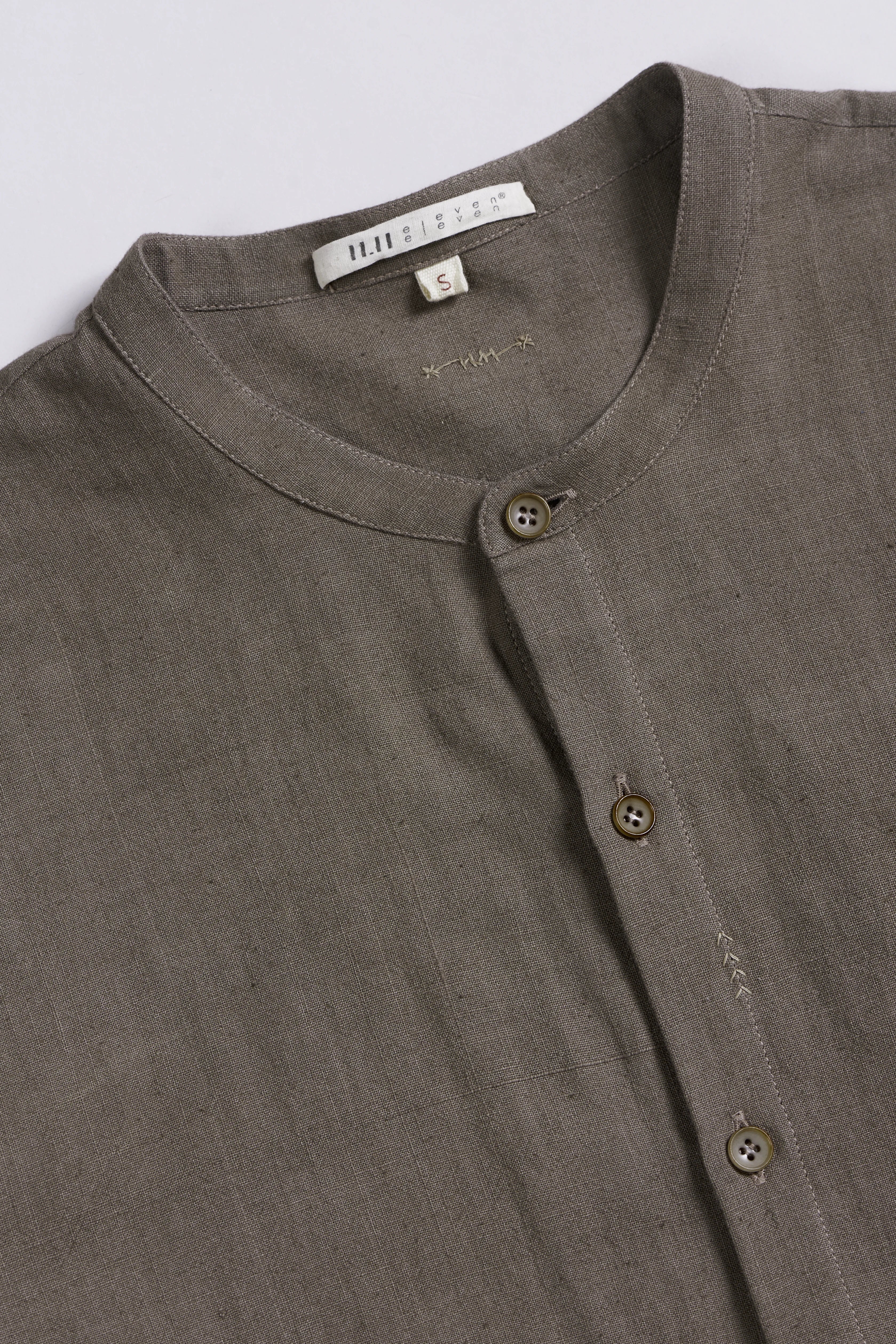 Ash Grey Collar Shirt