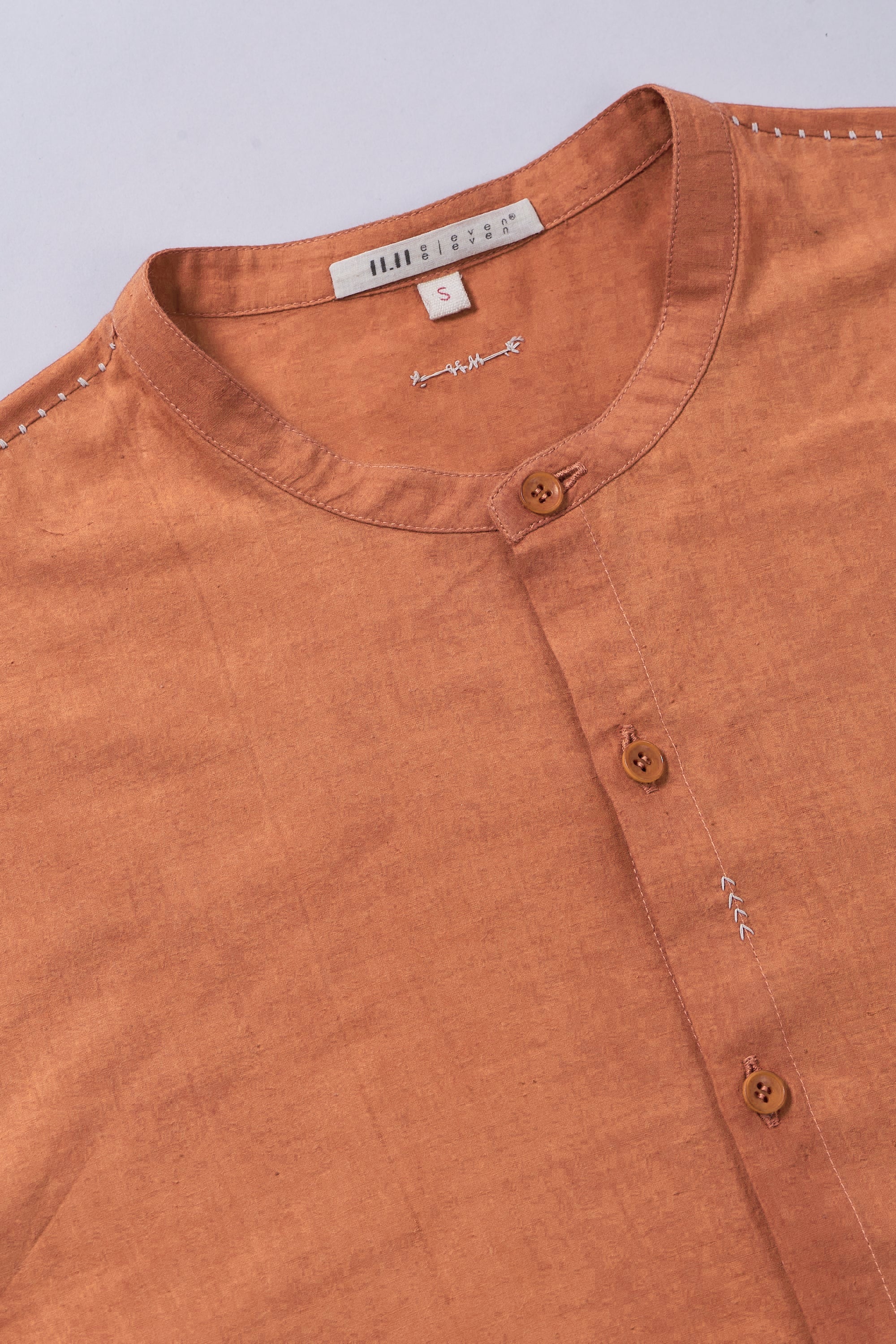 BAND COLLAR SHIRT