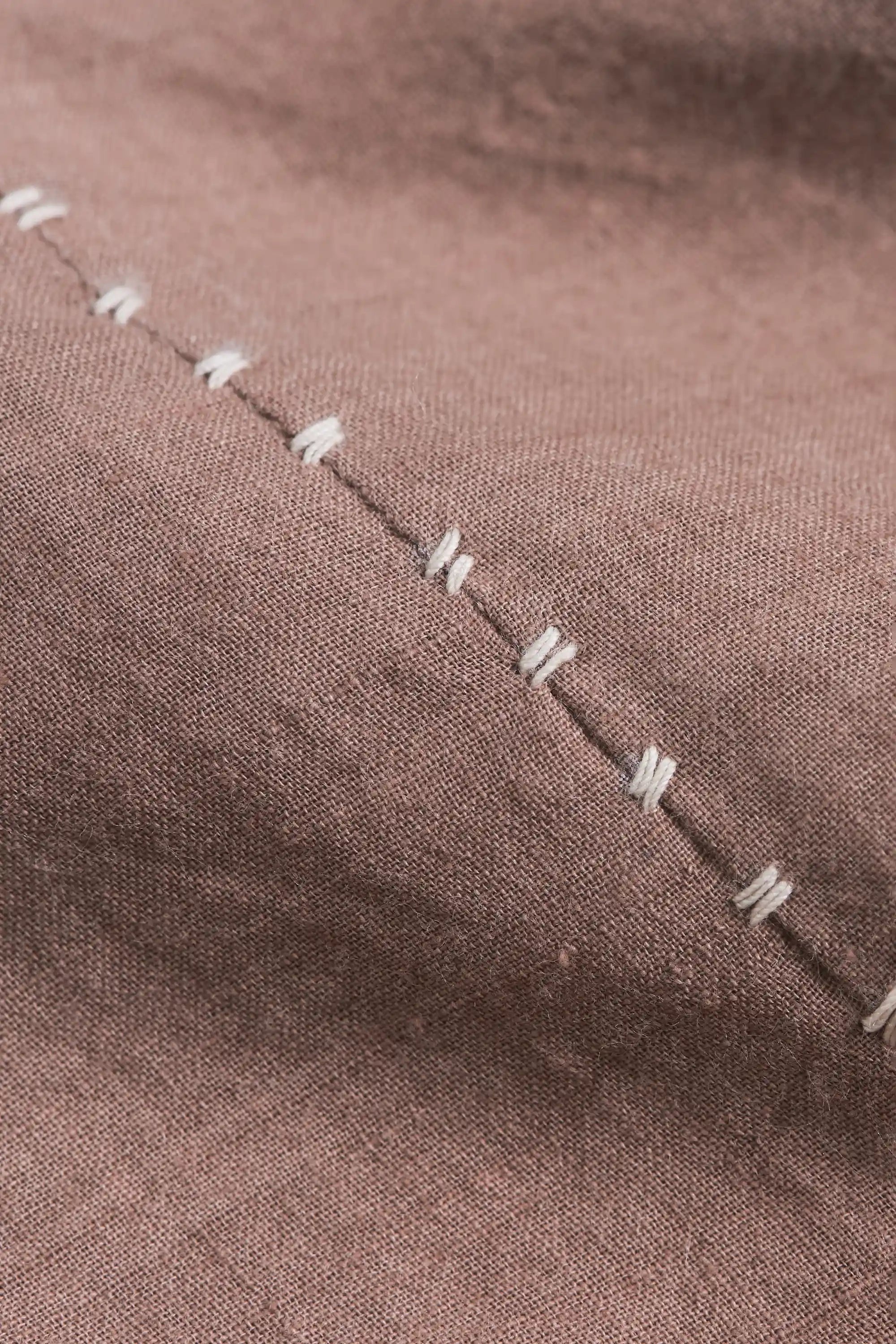 Close-up of fabric with hand detailing