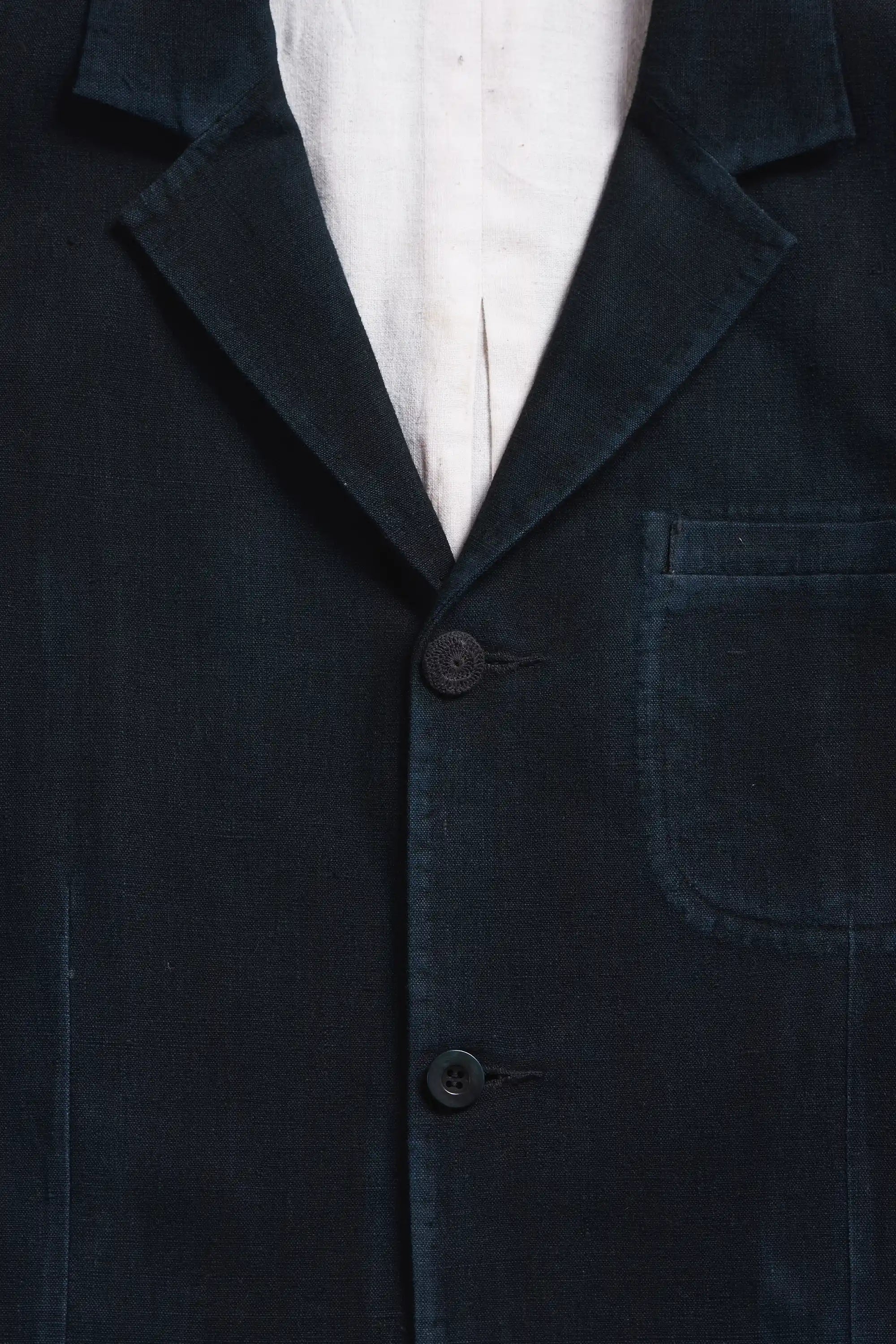 Black blazer with buttons and pocket