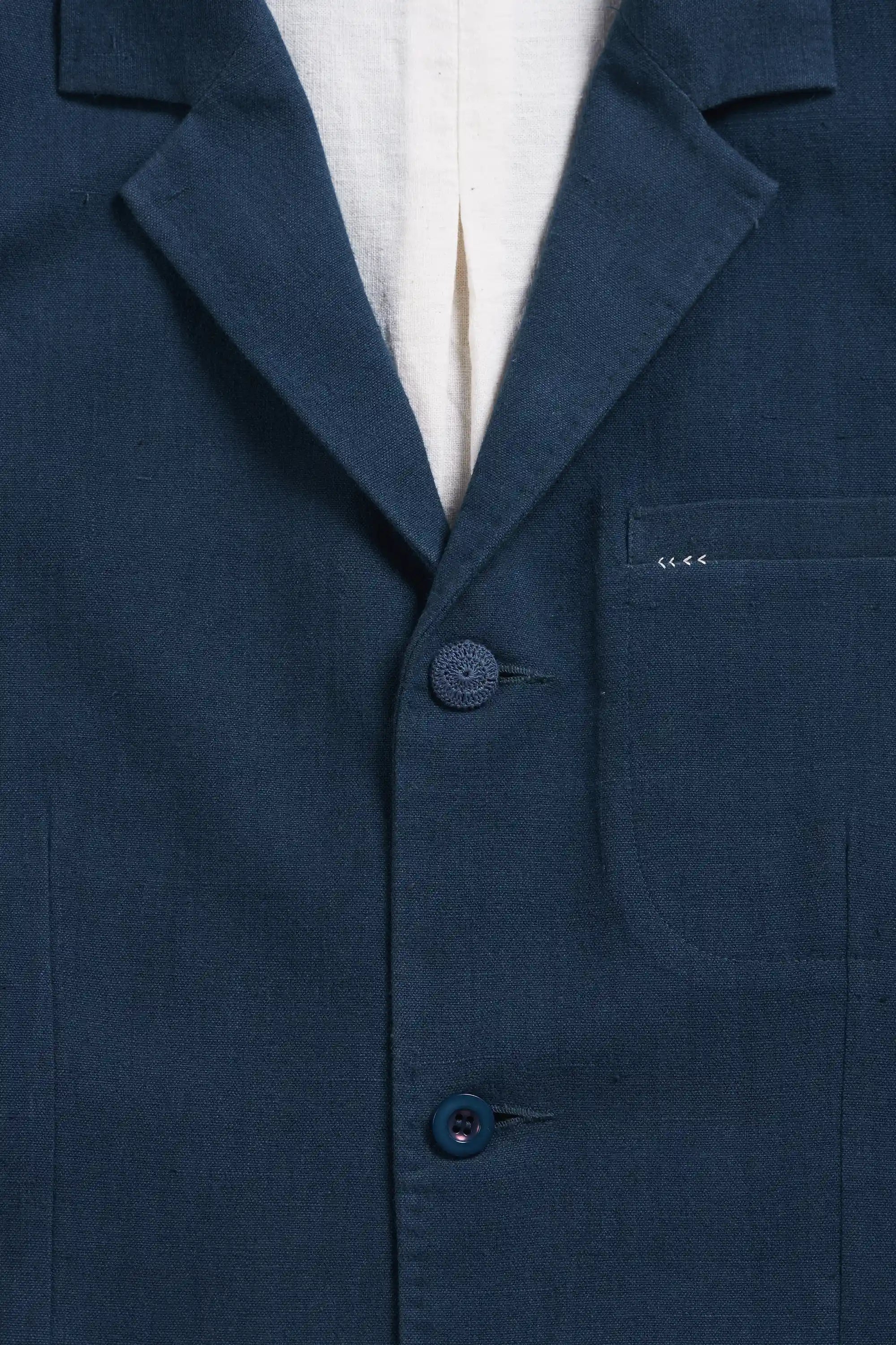 Fabric close-up with button