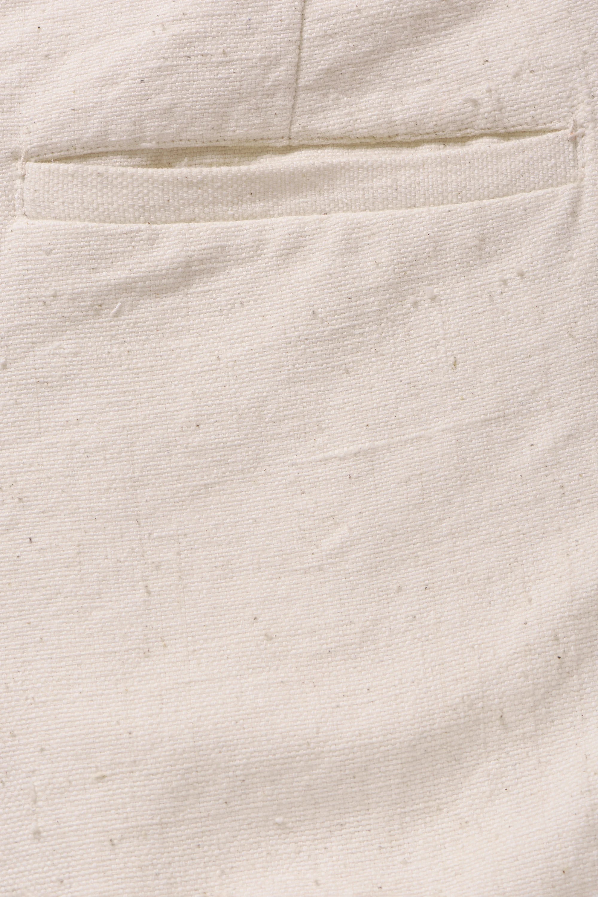 Organic Cotton Trousers Ecru Wide-Leg