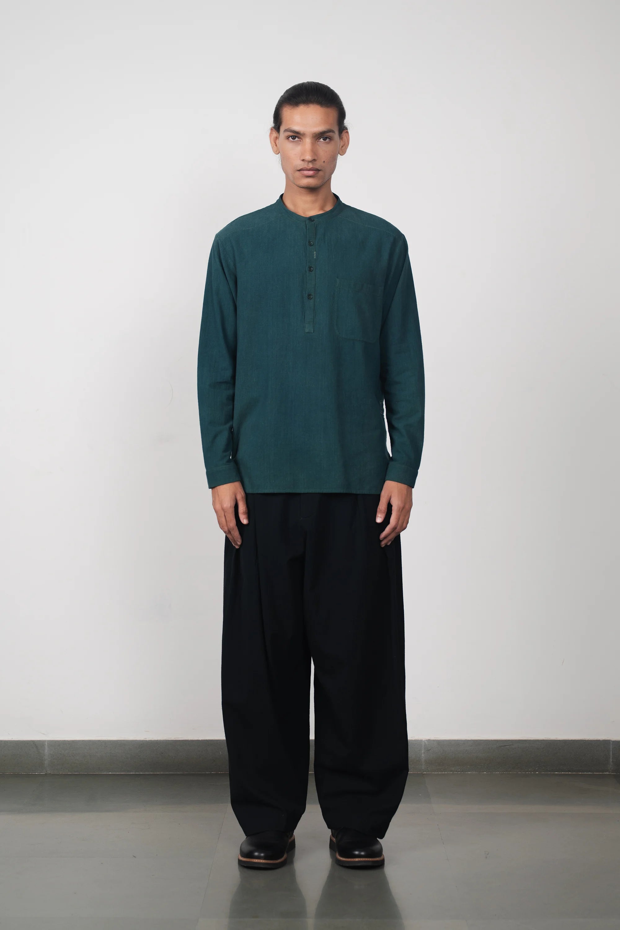 Black Zed Wide-Leg Trousers