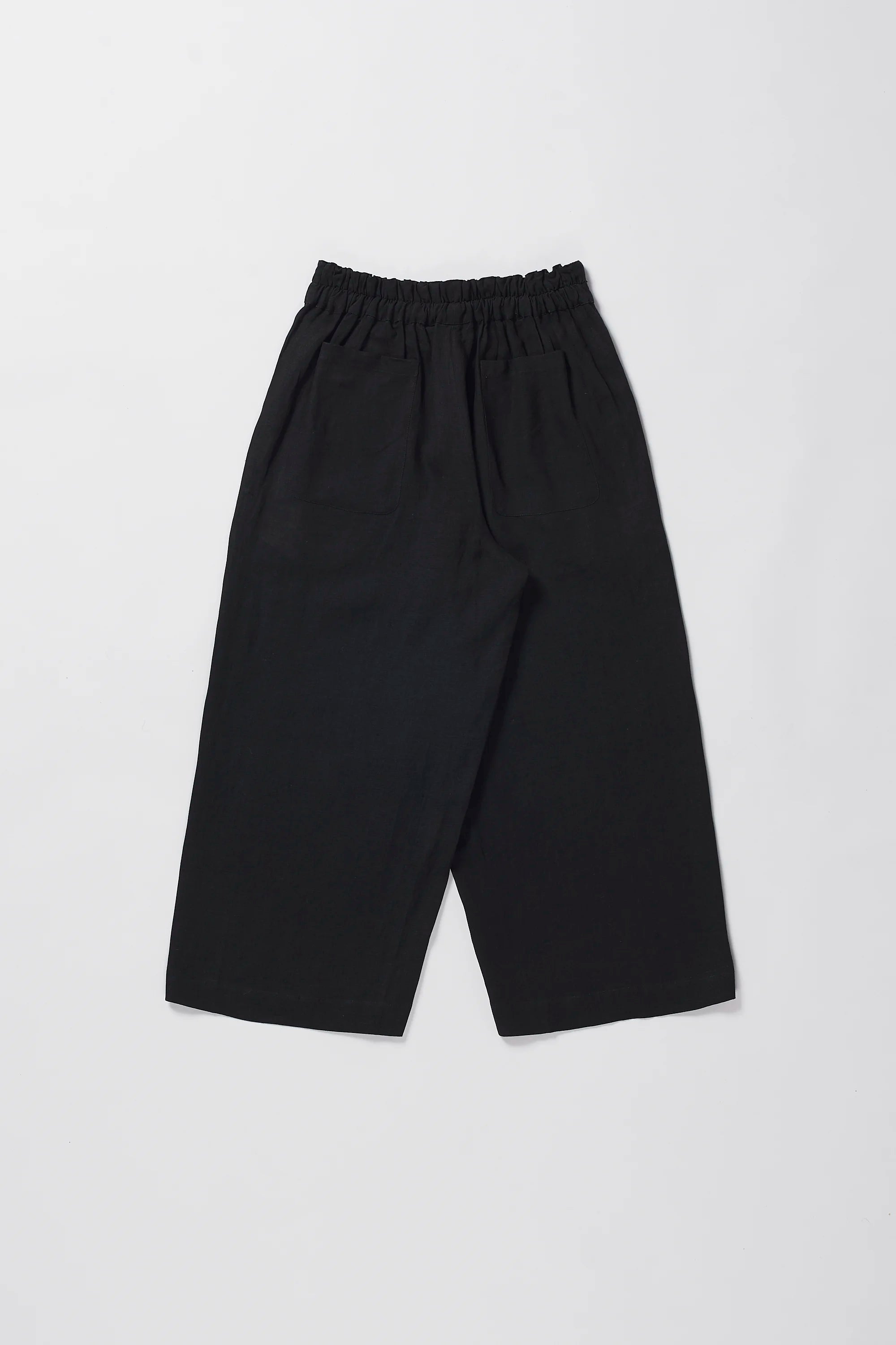 LINEN WIDE TROUSERS