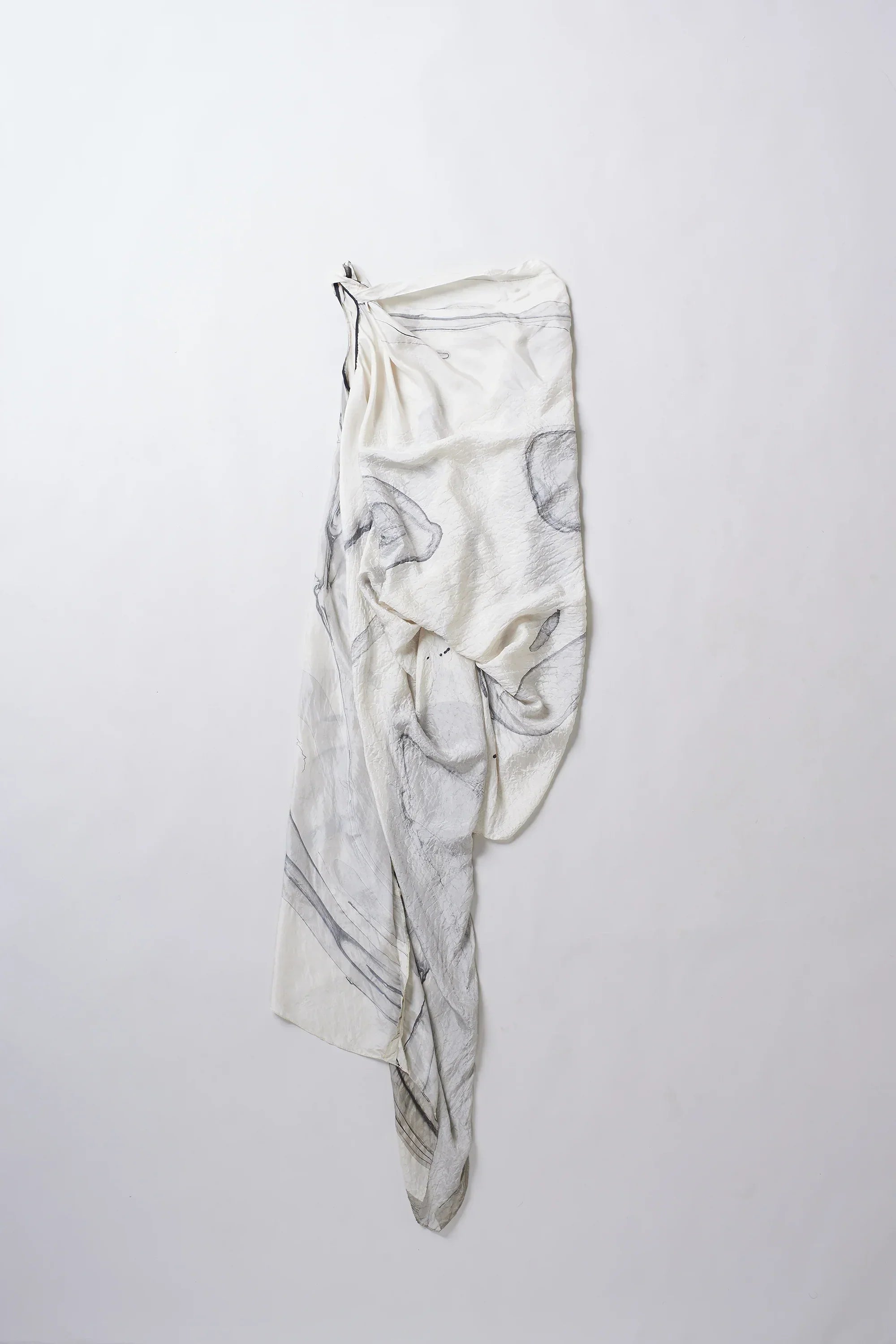 Kaya drape dress in silk