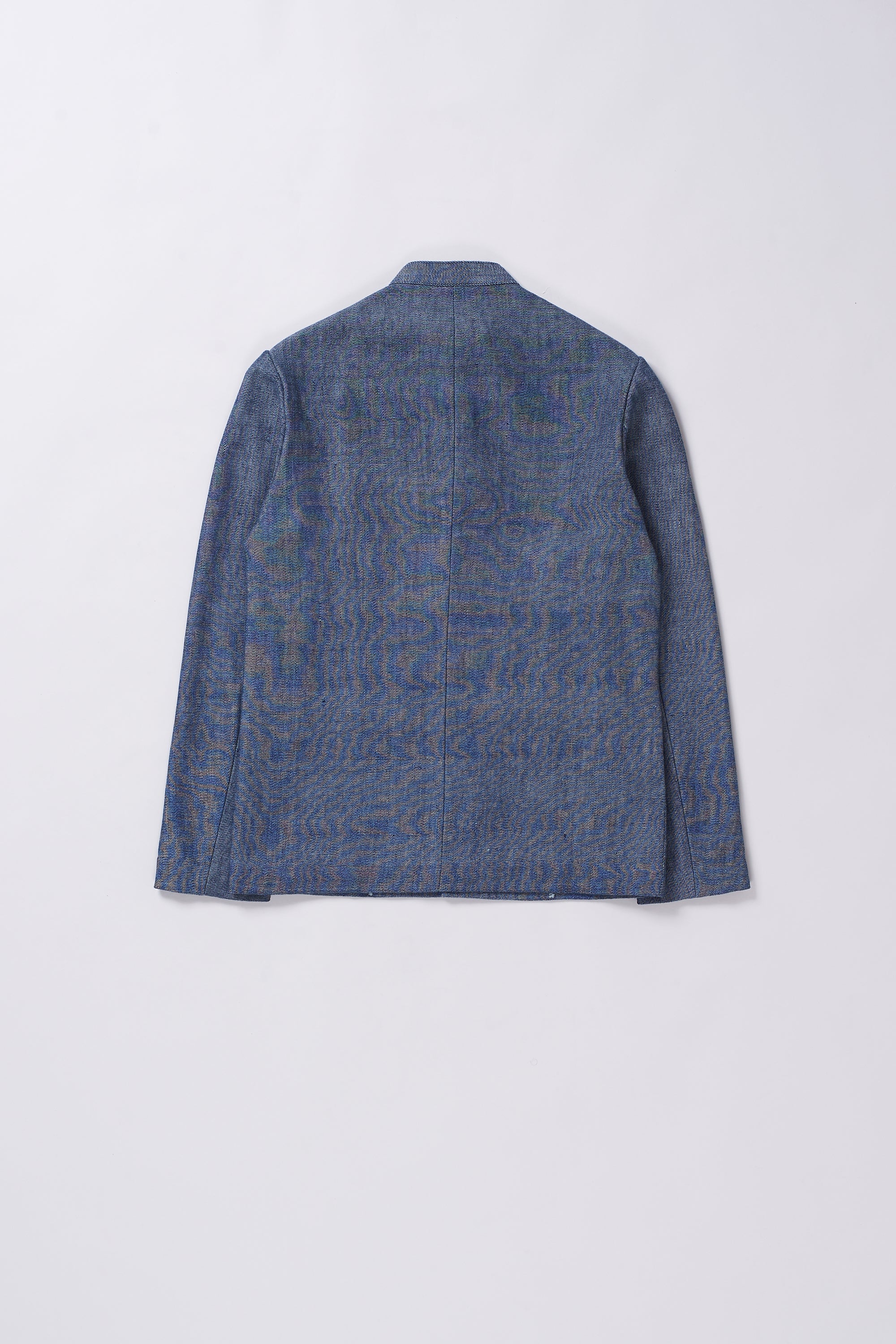 INDIGO BAND COLLAR JACKET