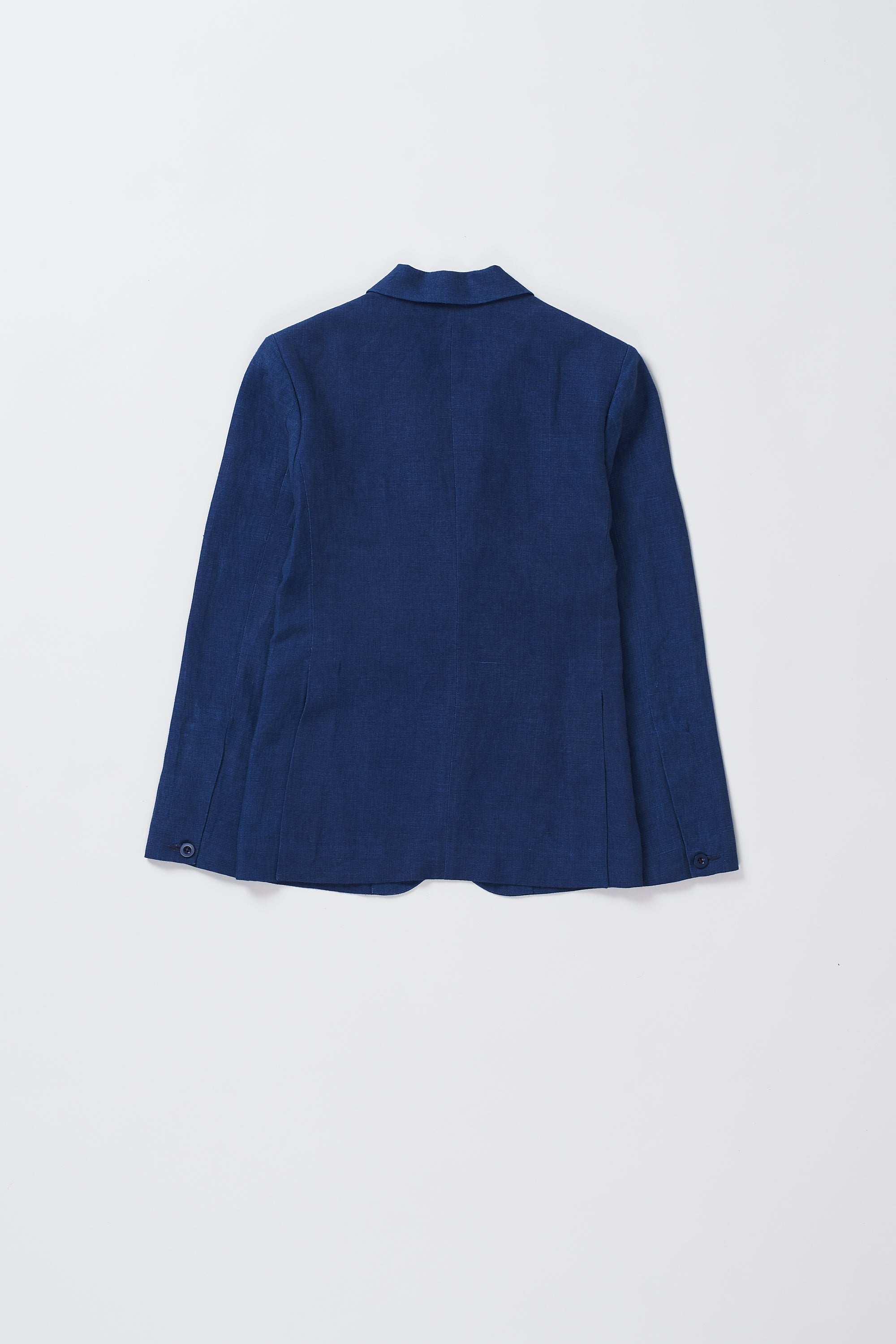 Linen Jacket in Natural Indigo