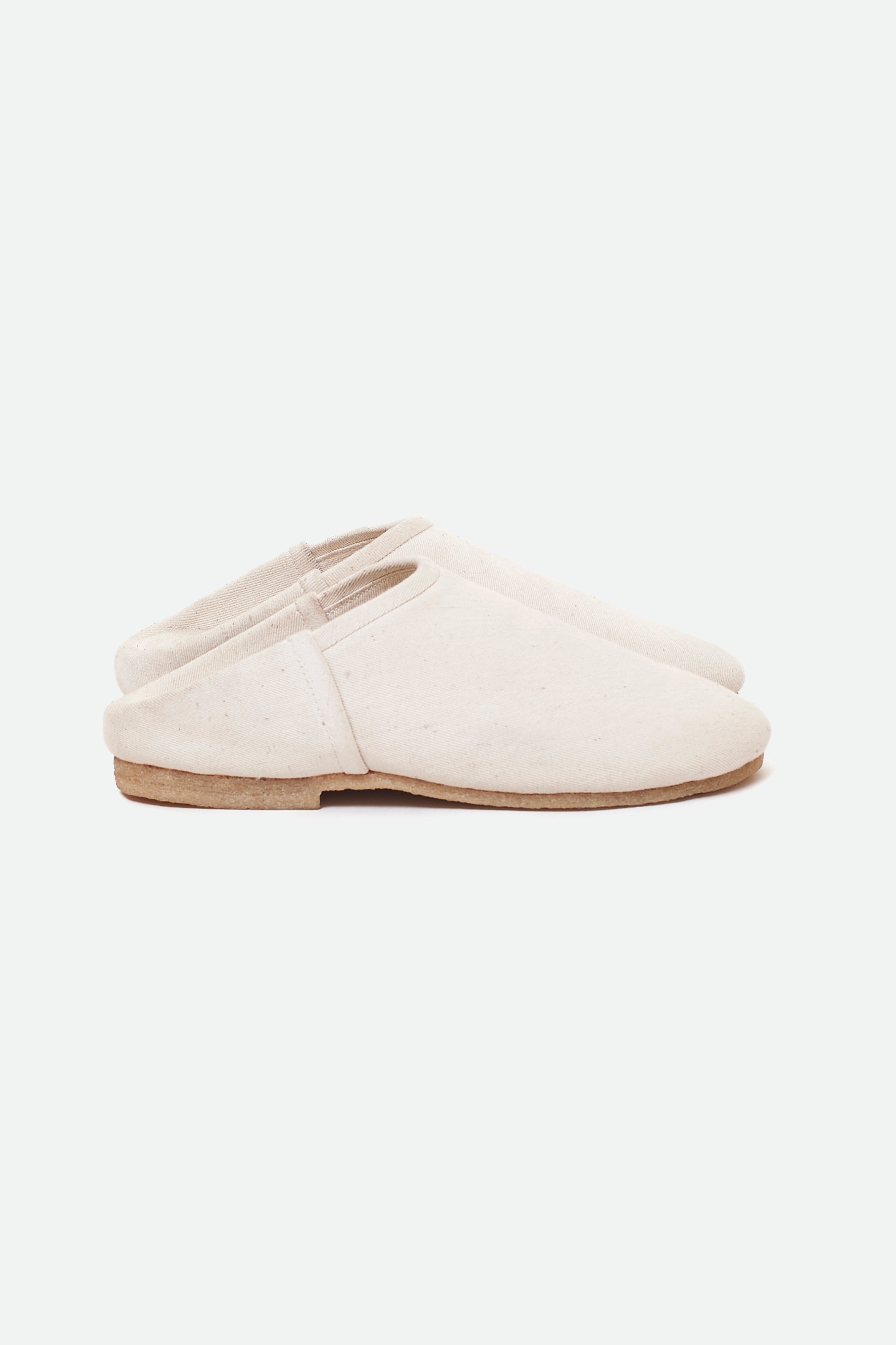 OFF-WHITE DENIM HANDMADE SLIP ON