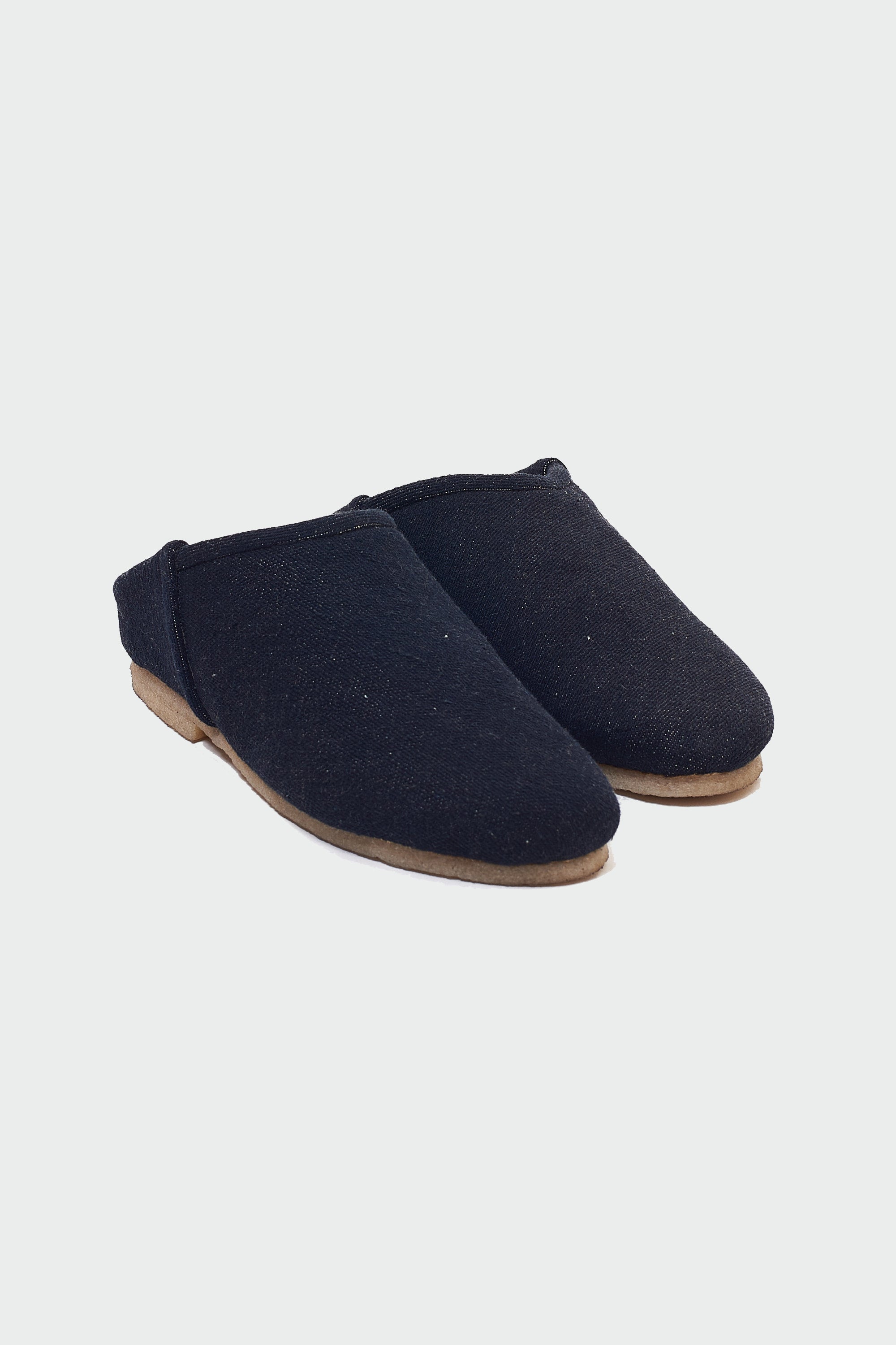 Midnight Indigo Denim Handmade Slip On