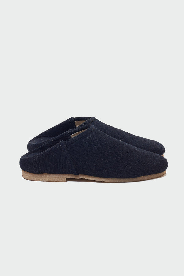 MIDNIGHT INDIGO DENIM HANDMADE SLIP ON