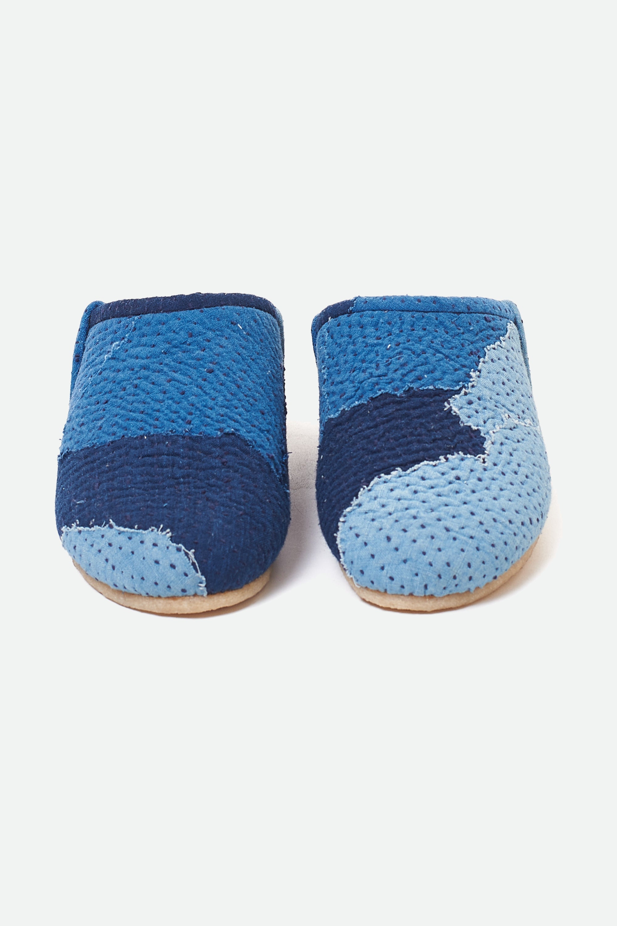 Indigo Patchwork Handmade Slip-On