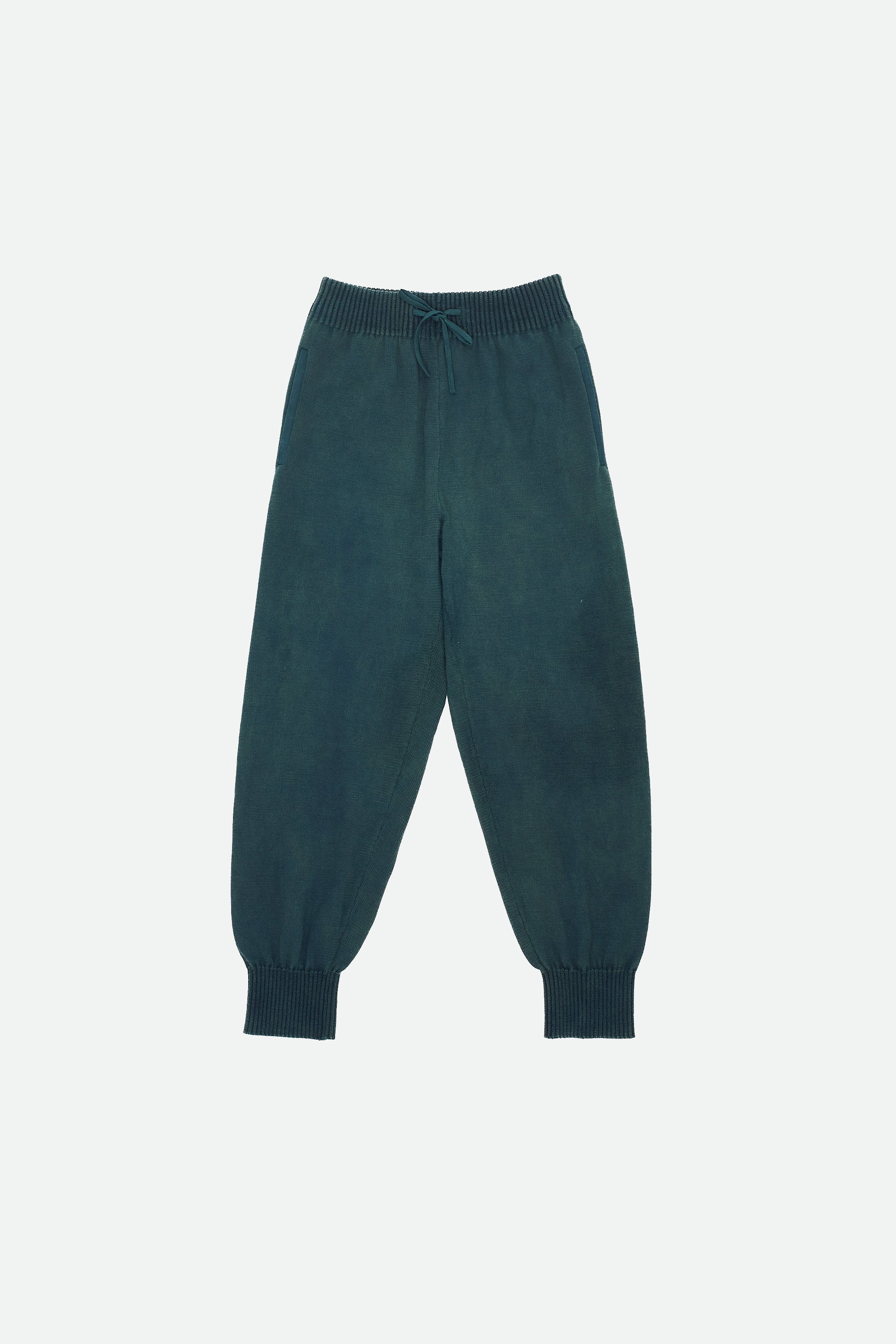 100% WOOL BOTTLE GREEN TROUSERS