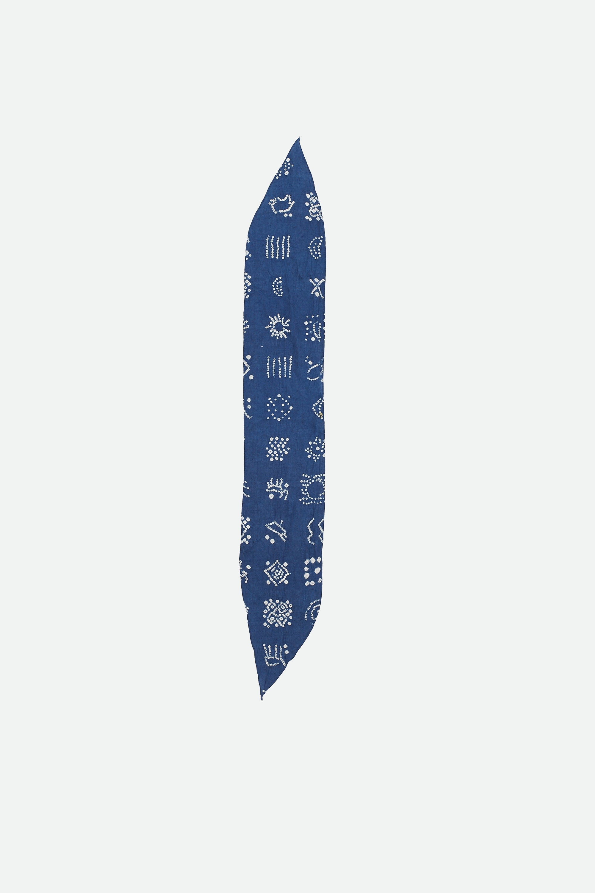 Medium Indigo Silk Bandhani Bandana
